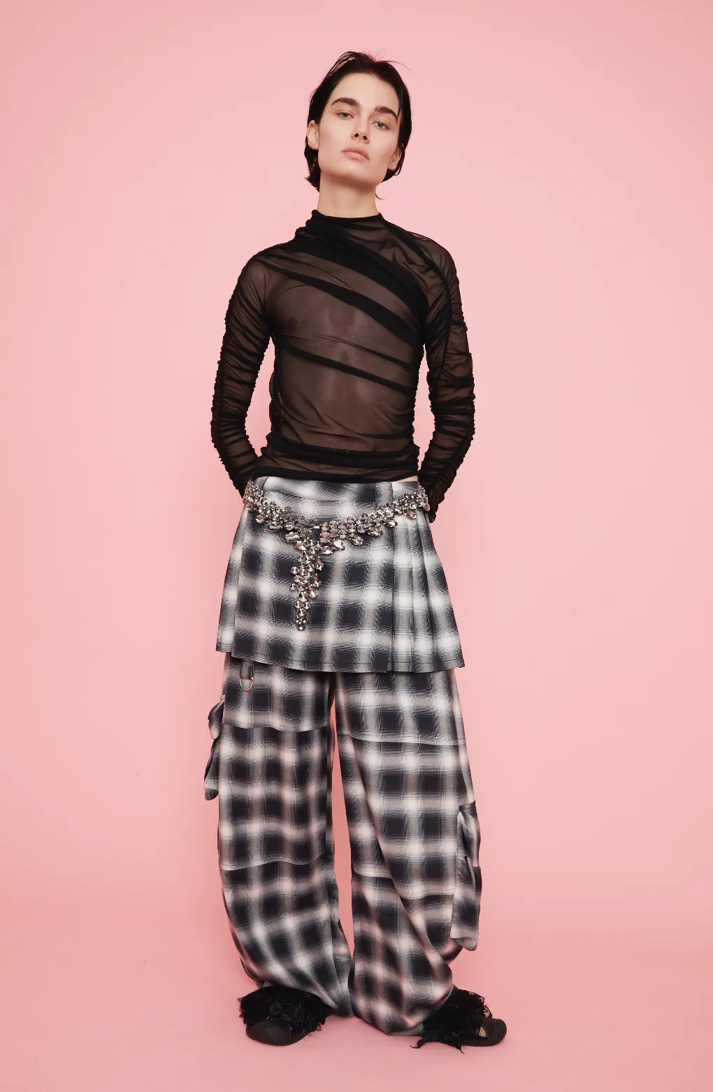 BLACK DIAMOND CHANDELIER NECKLACE sold by Collina Strada product image thumbnail 5