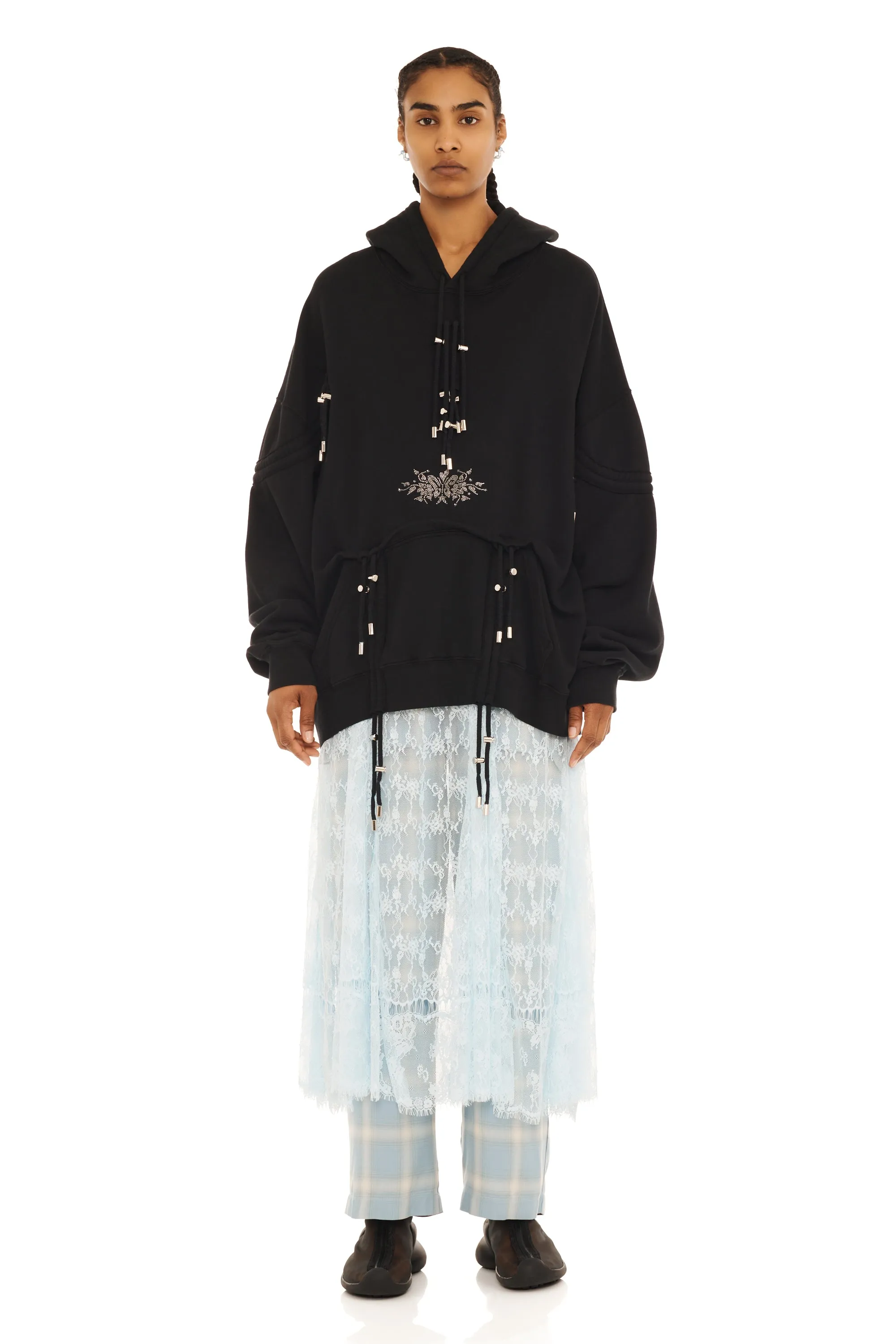 RHINESTONE BLACK BURST HOODIE sold by Collina Strada product image thumbnail 5