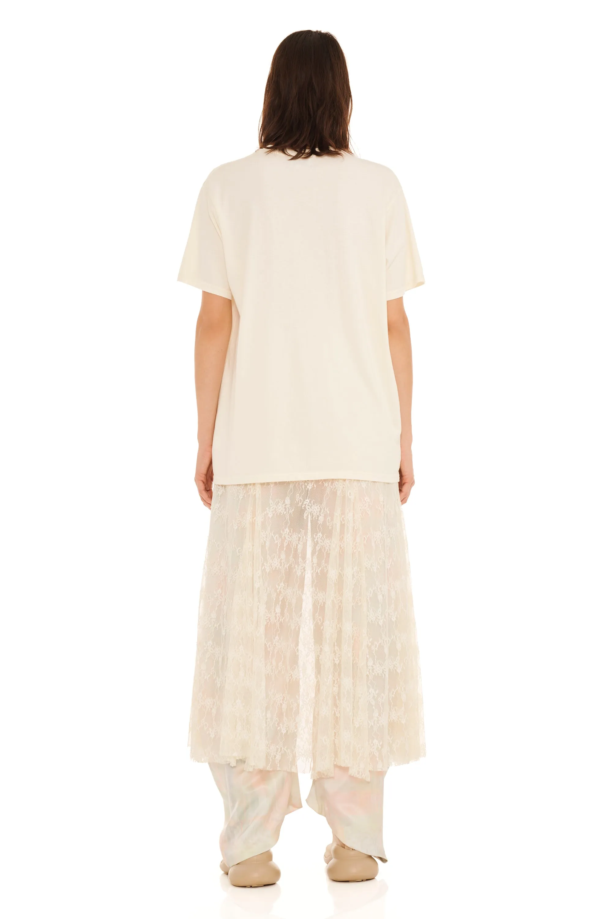 IVORY FLOWER PETAL GRAPHIC TEE sold by Collina Strada product image thumbnail 2