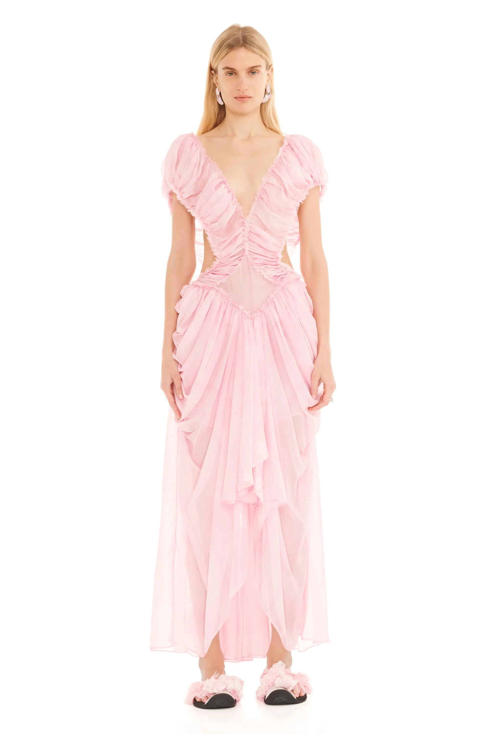 PINK PLAID DIAMOND DRESS sold by Collina Strada product image thumbnail 2