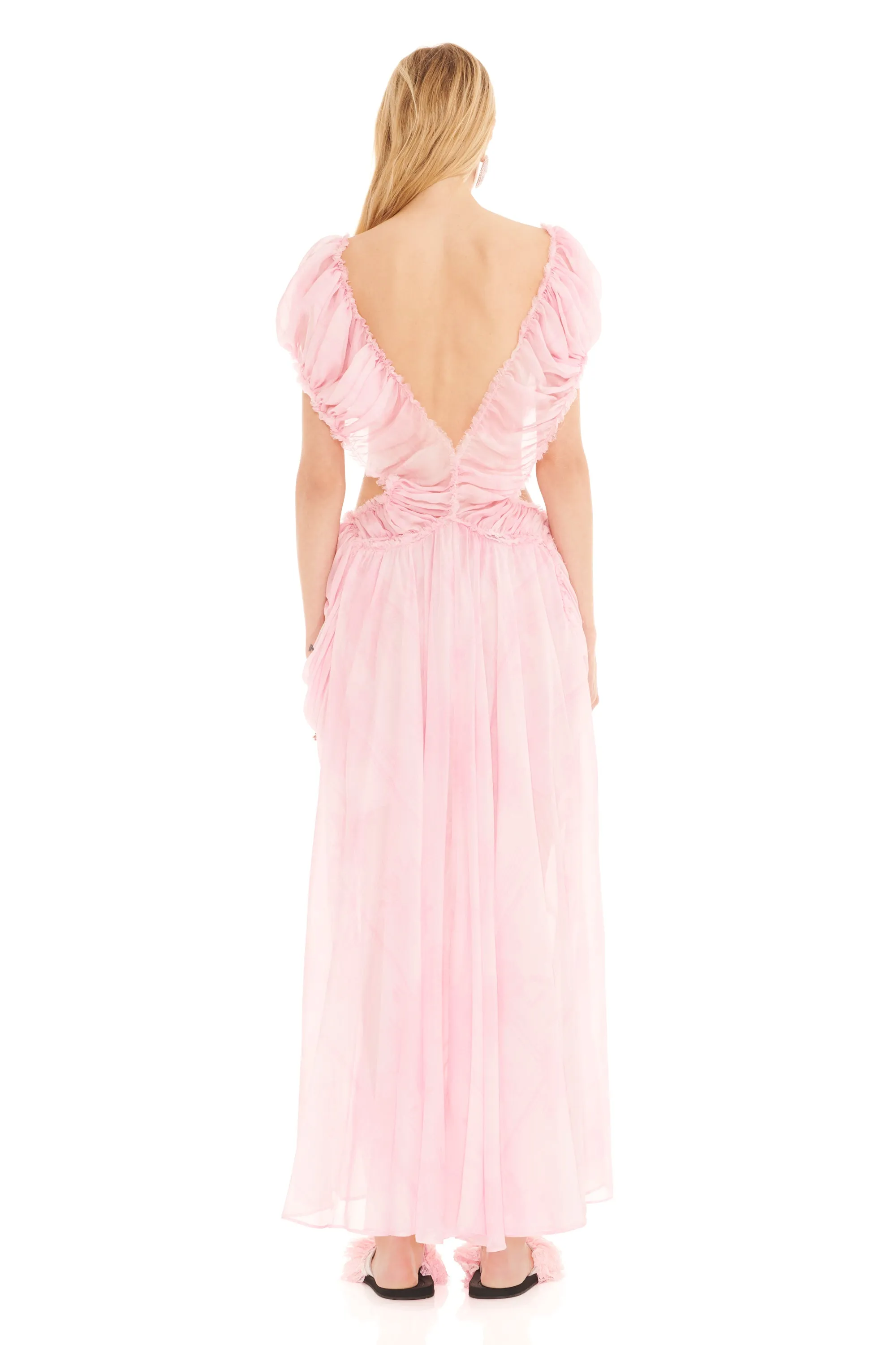 PINK PLAID DIAMOND DRESS sold by Collina Strada product image thumbnail 3