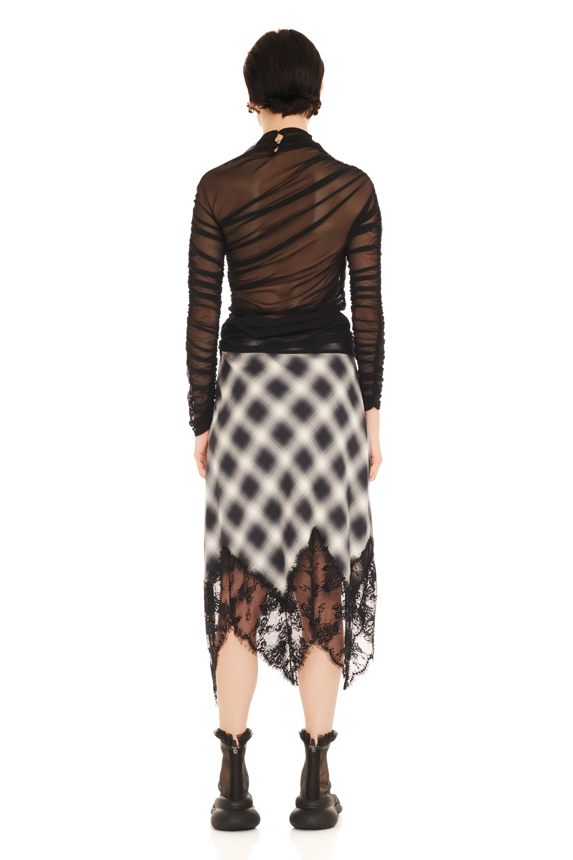 FOG PLAID WATERLILY SKIRT sold by Collina Strada product image thumbnail 2
