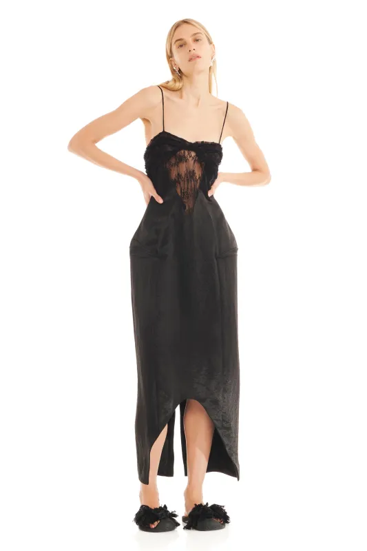 BLACK PRIMA DRESS made by Collina Strada