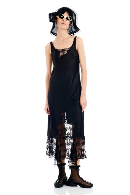 BLACK ANEMONE DRESS made by Collina Strada