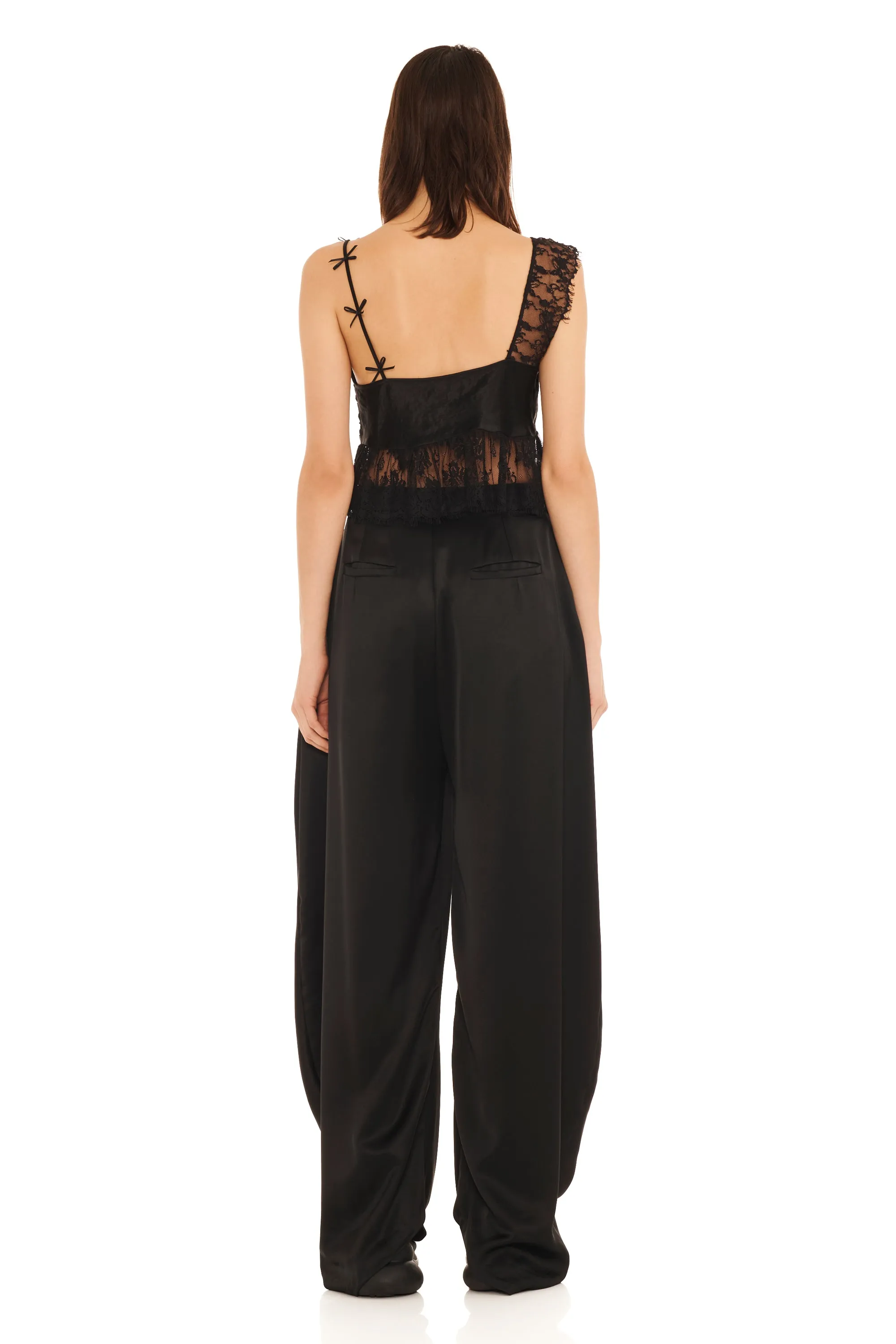 BLACK SATIN SIMONE PANT sold by Collina Strada product image thumbnail 5
