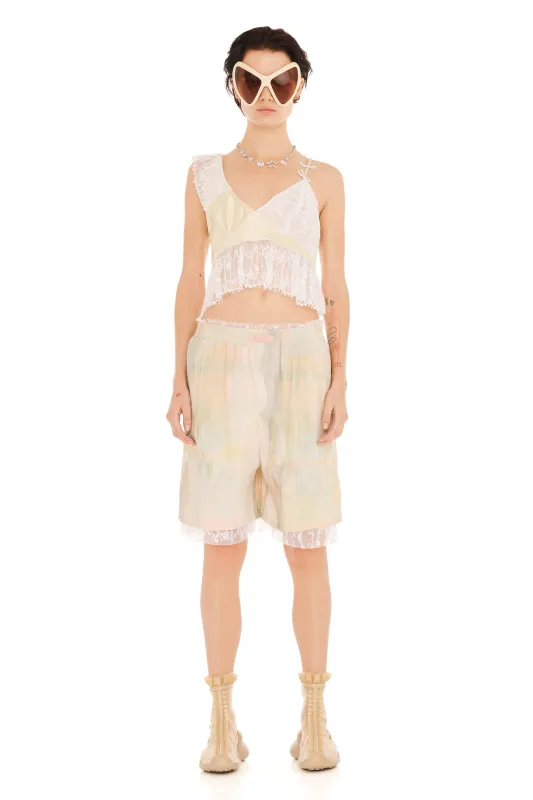 GUA SHA PLAID ODEON SHORT made by Collina Strada