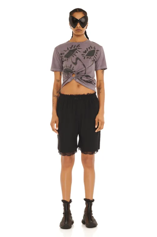 BLACK ODEON SHORT made by Collina Strada