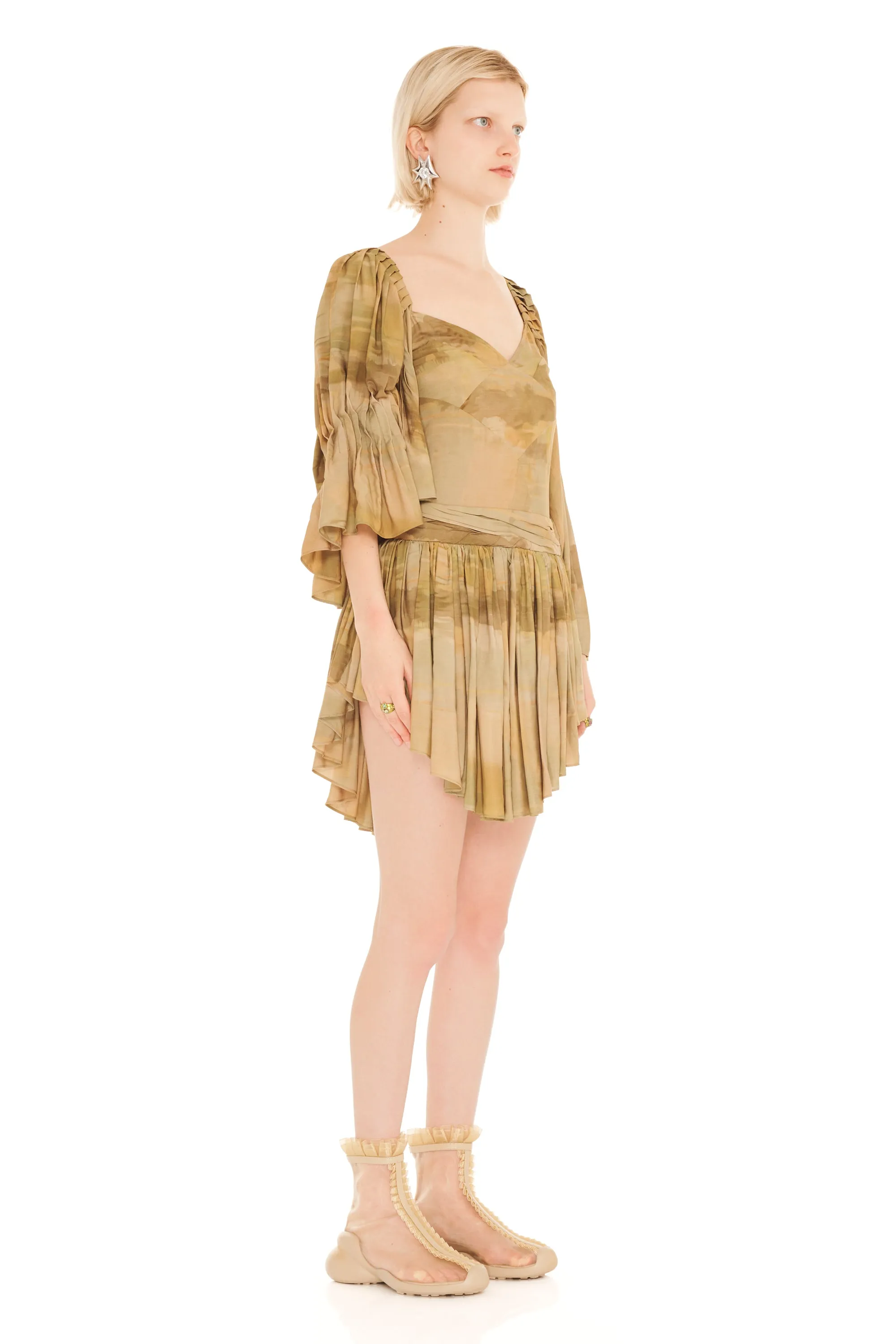 OLIVE GUA SHA HONEYSUCKLE DRESS sold by Collina Strada product image thumbnail 5