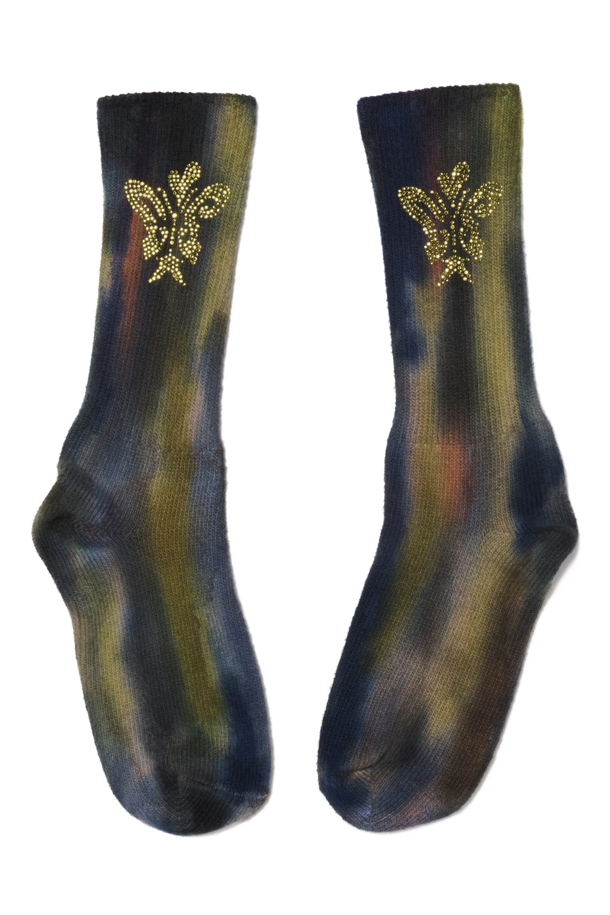 SKY AURORA RHINESTONE SOCKS sold by Collina Strada