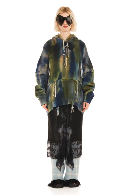 AURORA MOHAWK BURST HOODIE made by Collina Strada