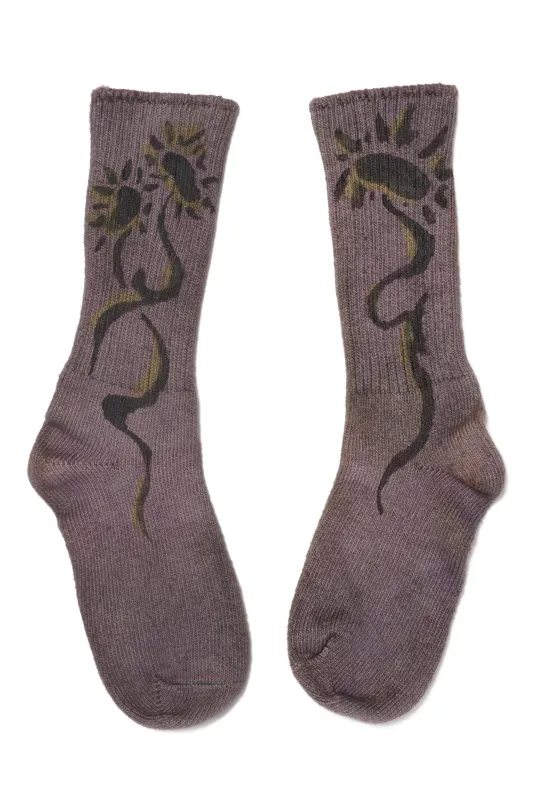 CHARCOAL DAISIES SOCKS made by Collina Strada