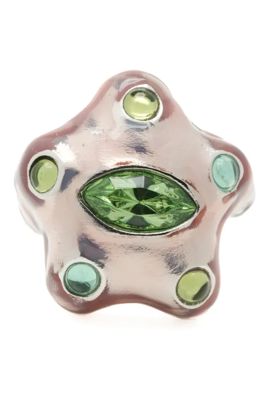 METALLIC PINK APPLE DEMI STARLETTE RING made by Collina Strada