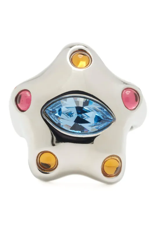 SILVER PASTEL MULTI DEMI STARLETTE RING made by Collina Strada