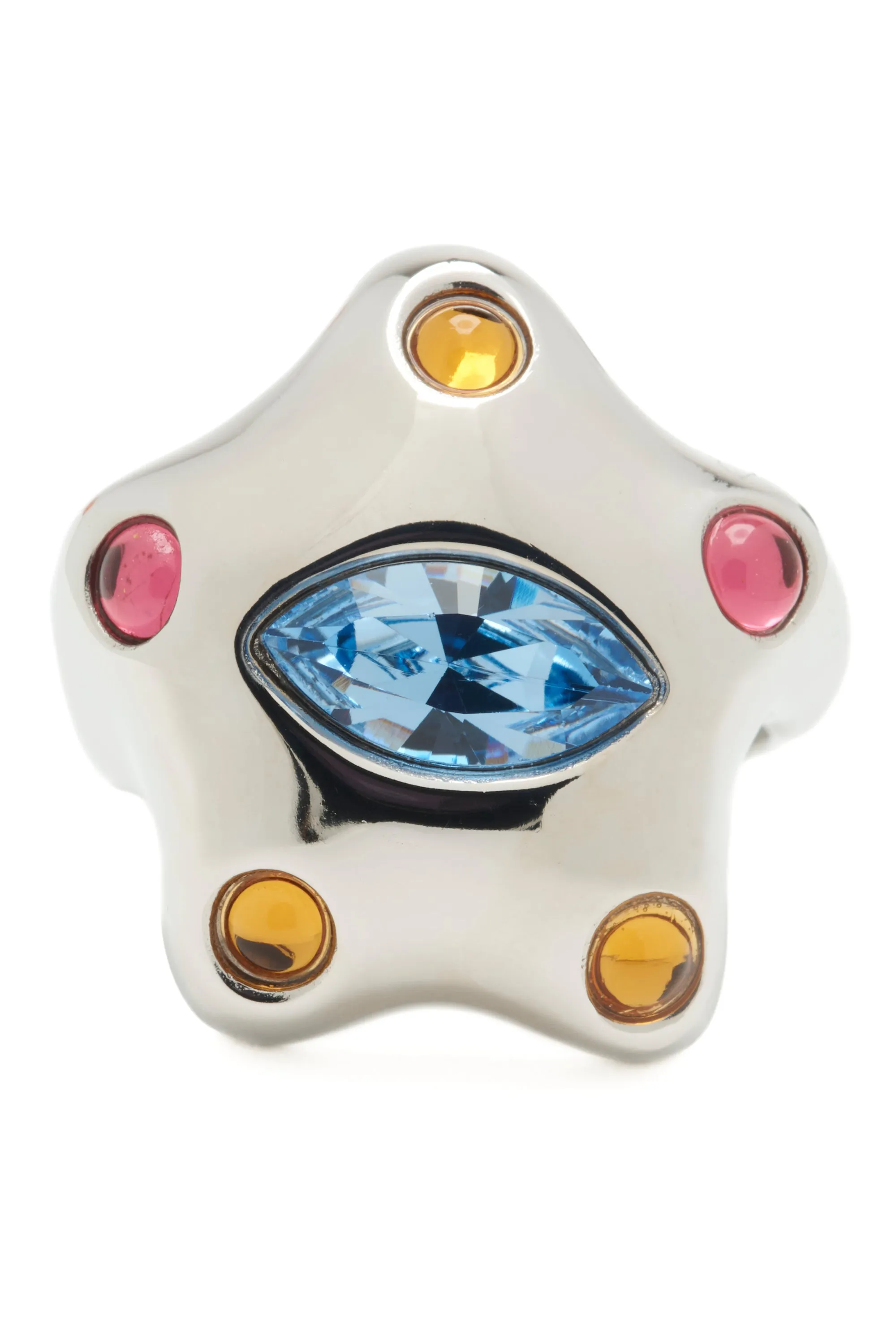 SILVER PASTEL MULTI DEMI STARLETTE RING sold by Collina Strada