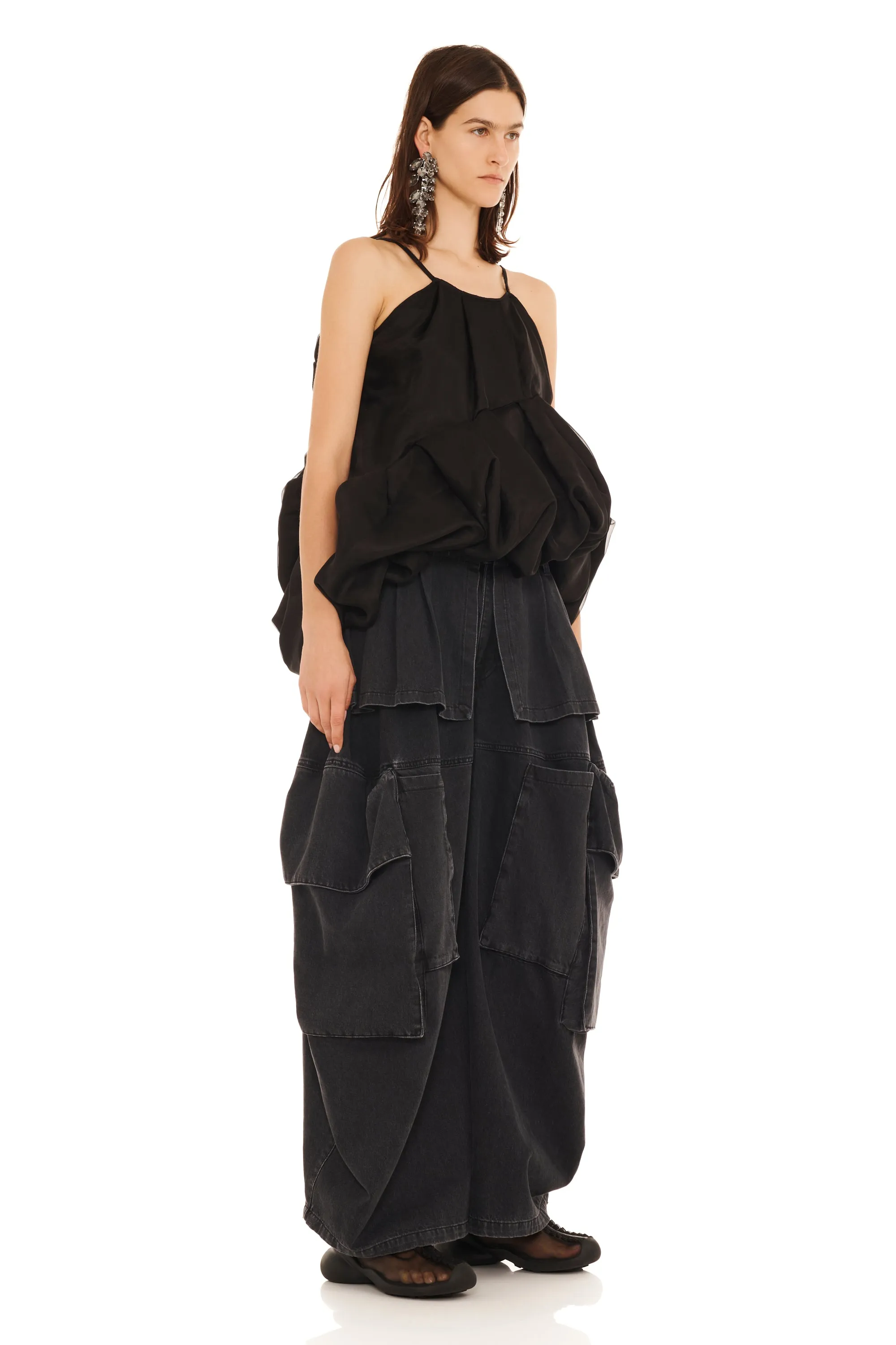 BLACK MINI VALERIAN TOP sold by Collina Strada product image thumbnail 4
