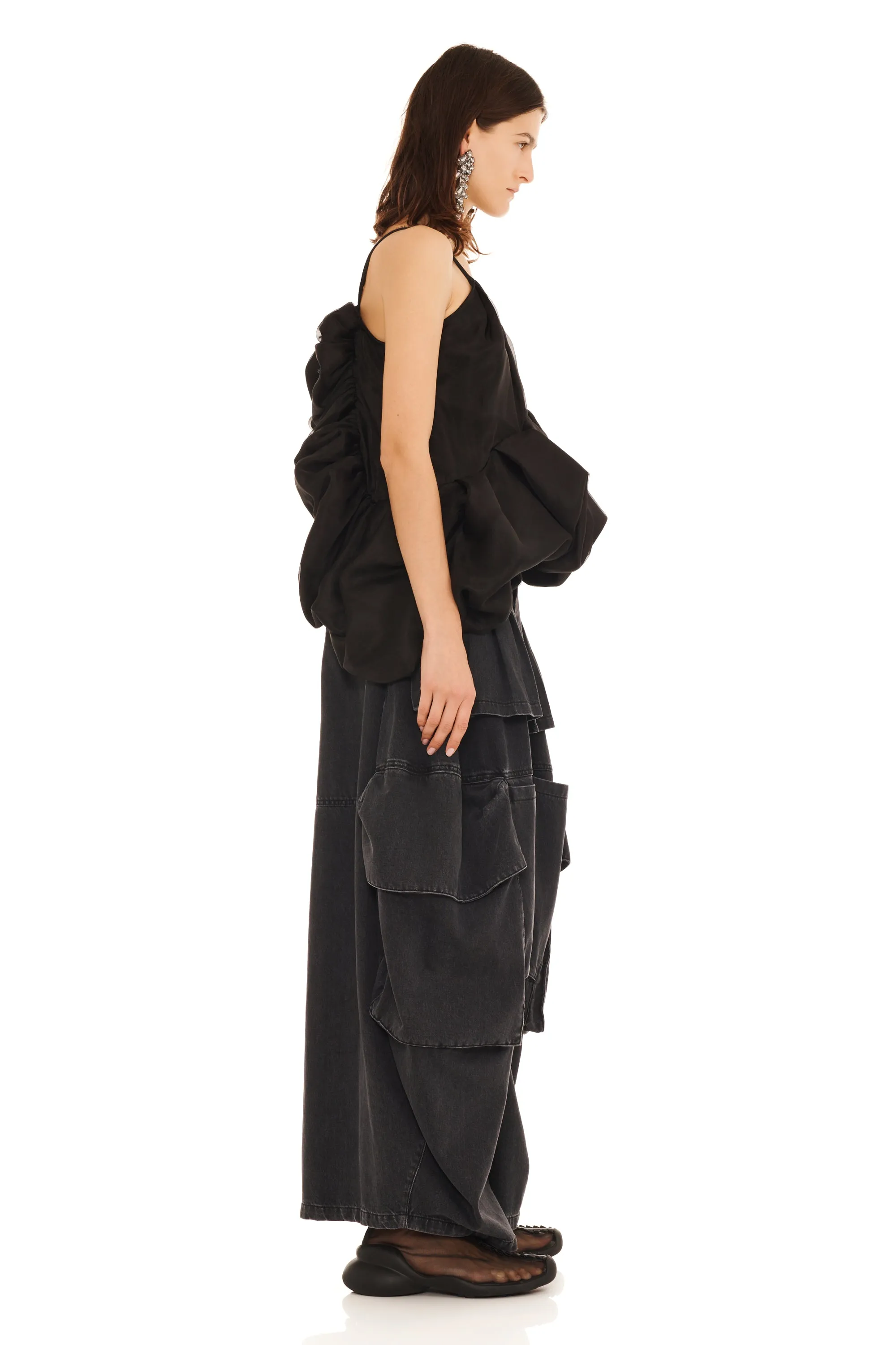 BLACK MINI VALERIAN TOP sold by Collina Strada product image thumbnail 5