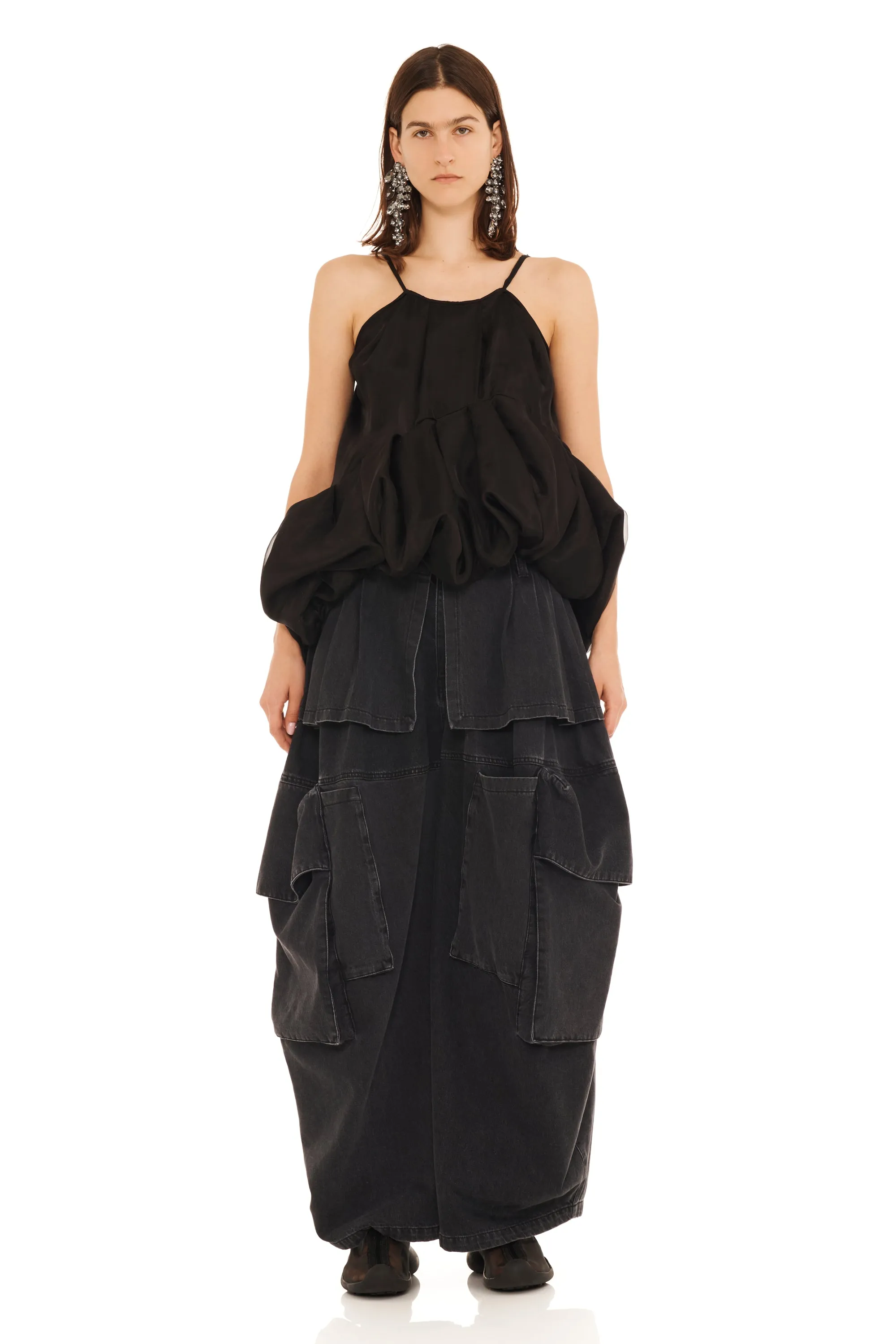 BLACK MINI VALERIAN TOP sold by Collina Strada product image thumbnail 3