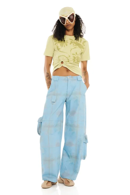 DENIM PICNIC LAWN CARGO PANT made by Collina Strada