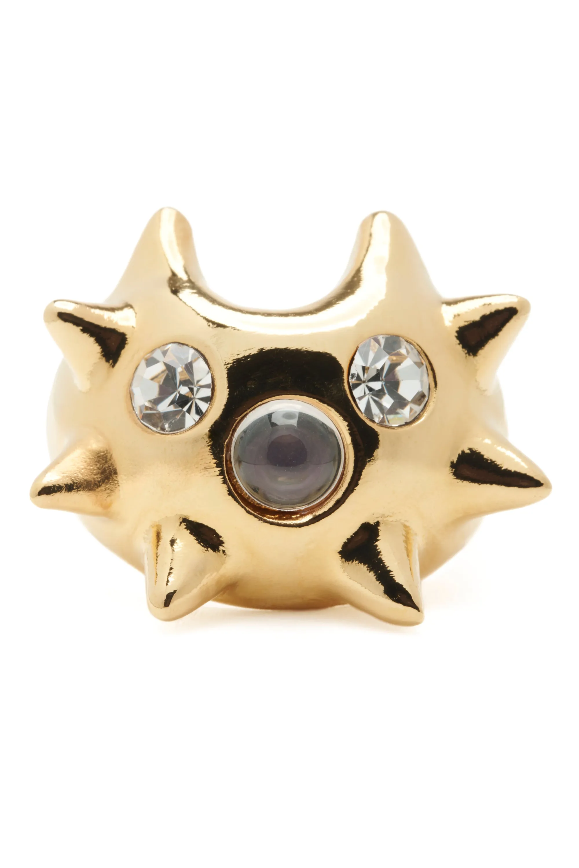 GOLD CLEAR ASTRO RING sold by Collina Strada