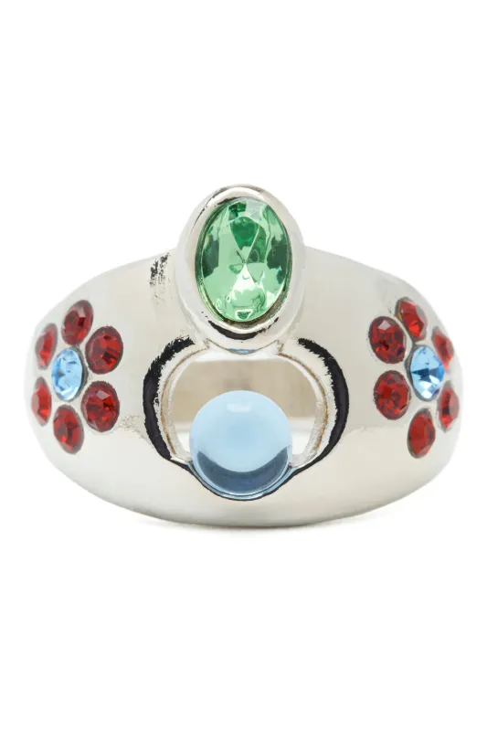 SKY RUBY COSMIC DAISY RING made by Collina Strada