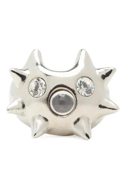 SILVER CLEAR ASTRO RING made by Collina Strada