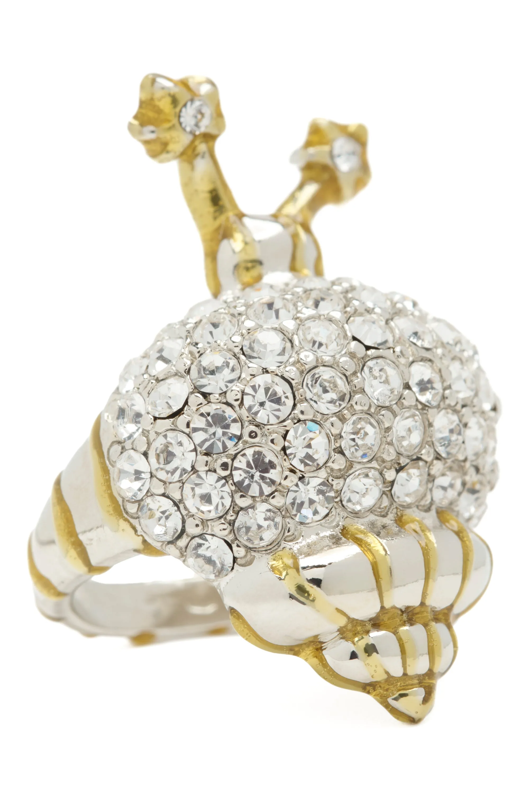 GOLD STRIPE SNAIL RING sold by Collina Strada product image thumbnail 3