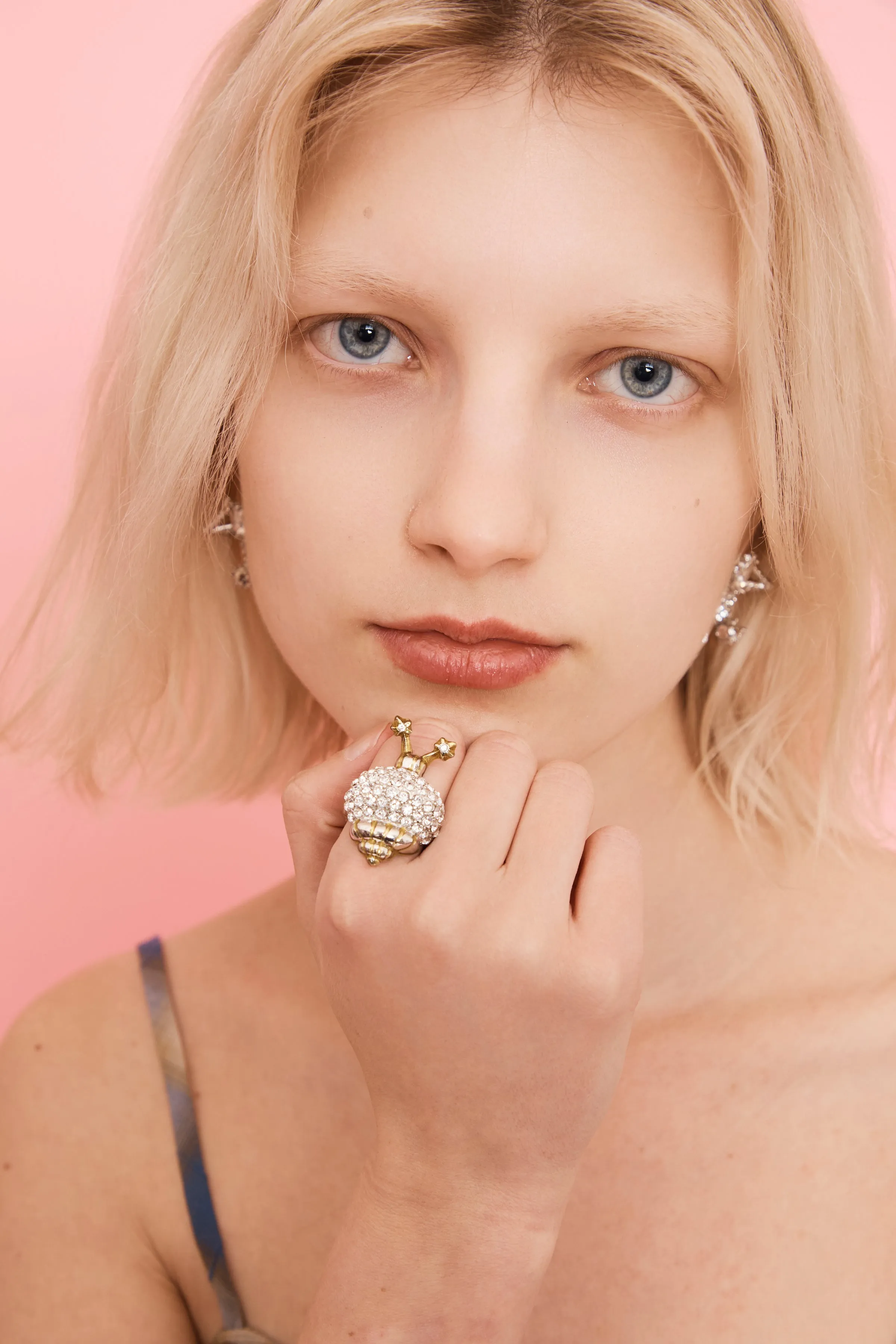 GOLD STRIPE SNAIL RING sold by Collina Strada product image thumbnail 2