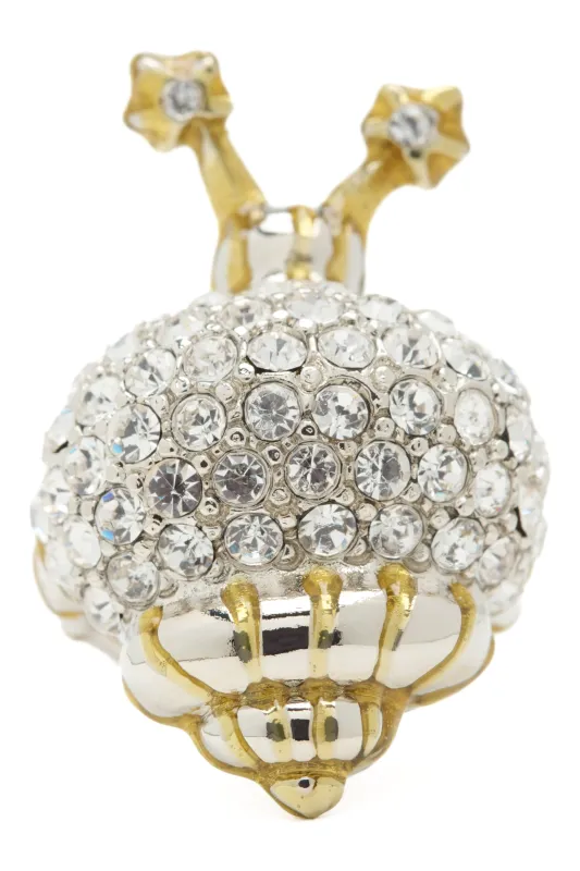 GOLD STRIPE SNAIL RING made by Collina Strada