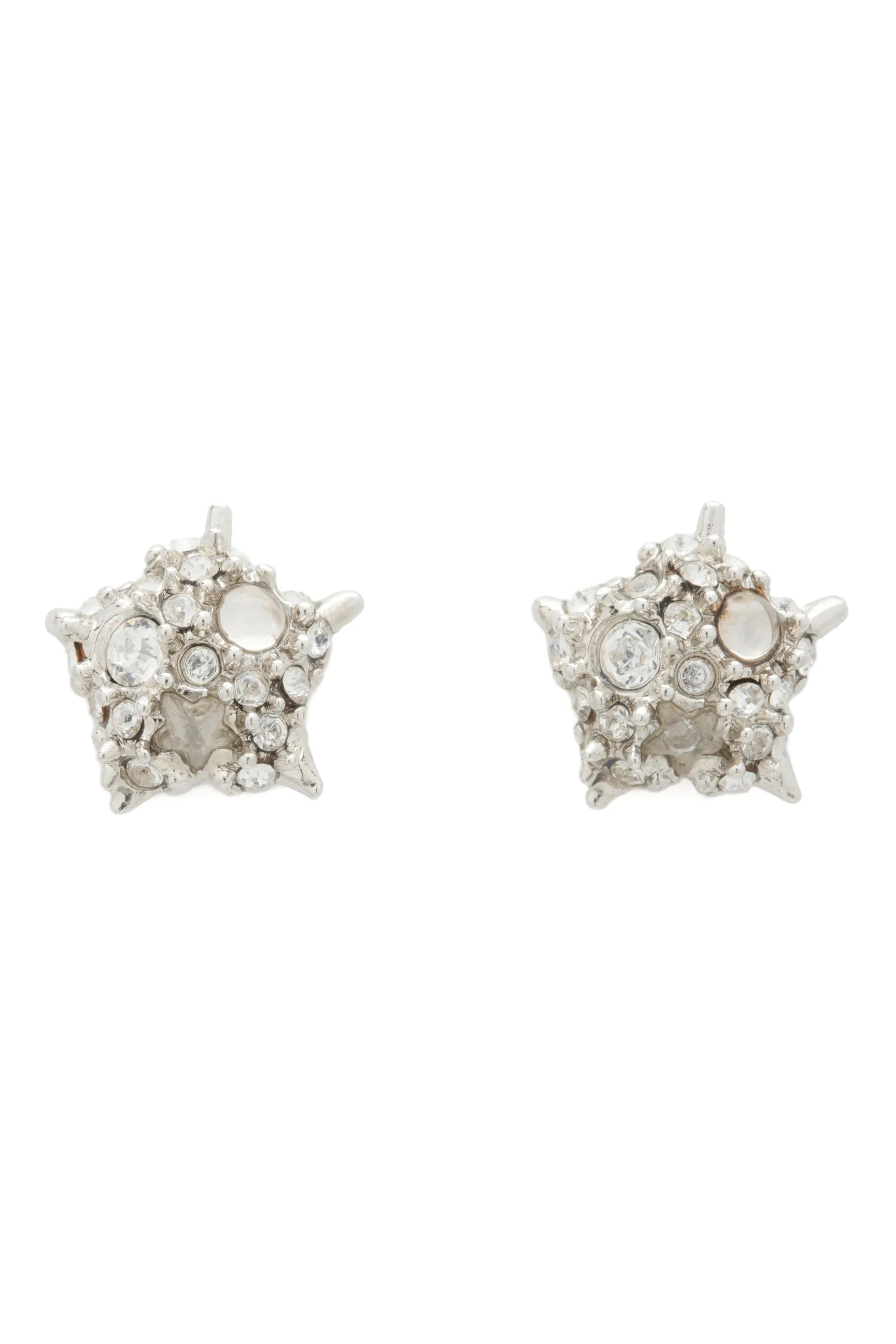 SILVER CLEAR STARLETTE STUDS sold by Collina Strada