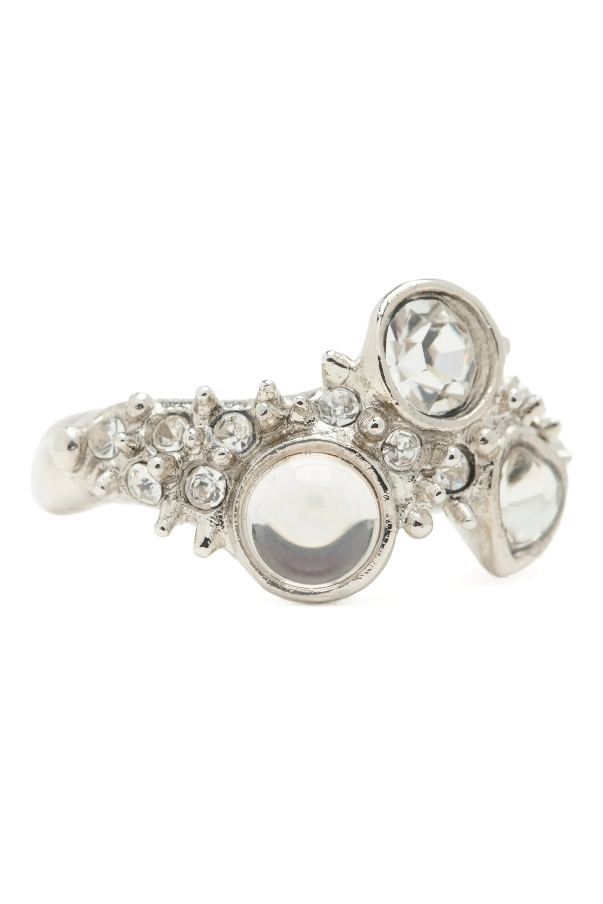 SILVER CLEAR FLORENCE SPIKE RING sold by Collina Strada product image thumbnail 2