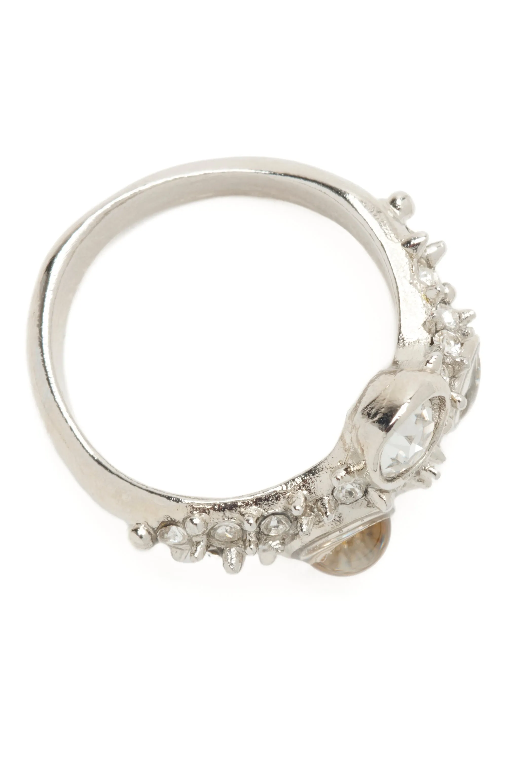 SILVER CLEAR FLORENCE SPIKE RING sold by Collina Strada product image thumbnail 3