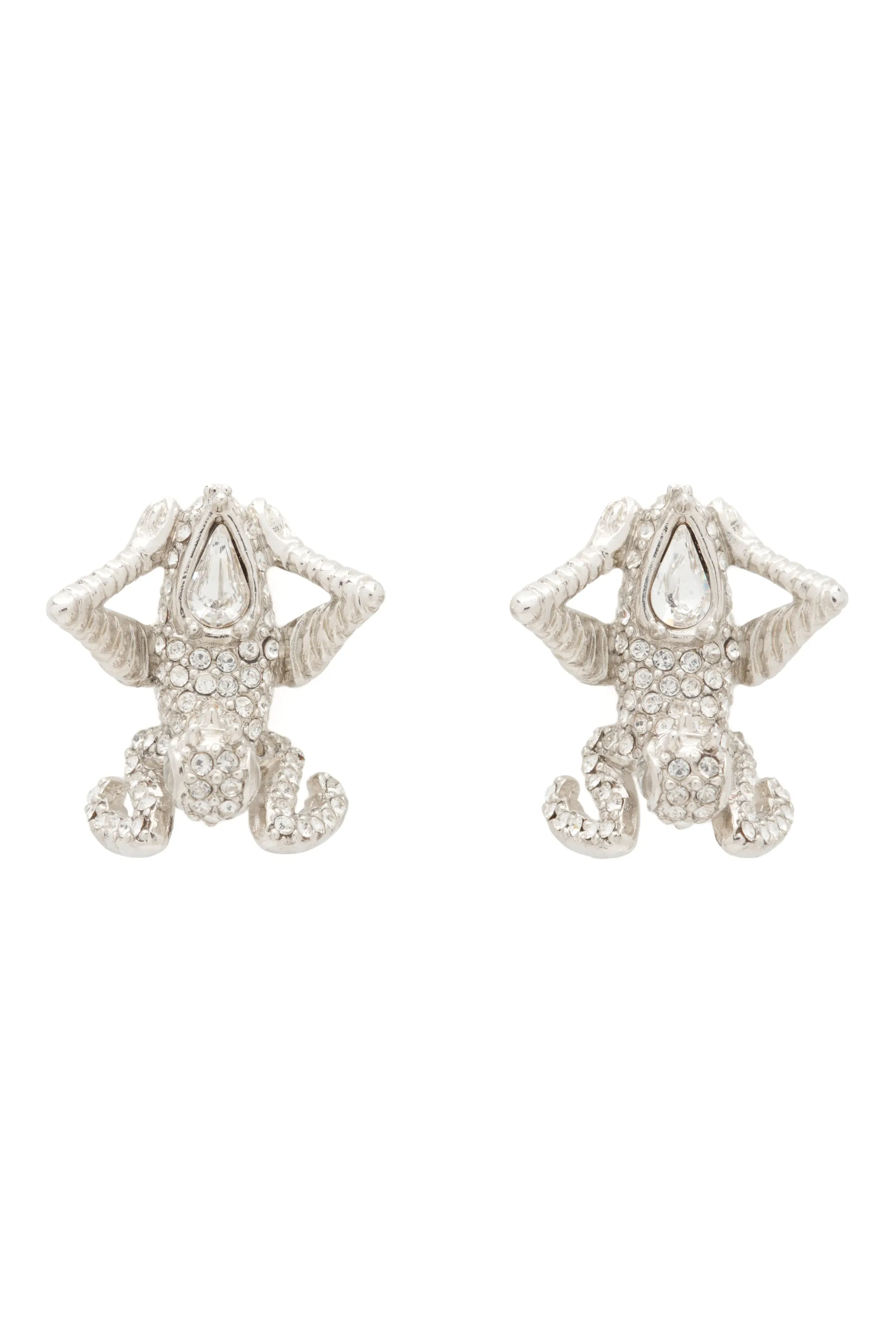 SILVER CLEAR MANTIS EARRINGS sold by Collina Strada