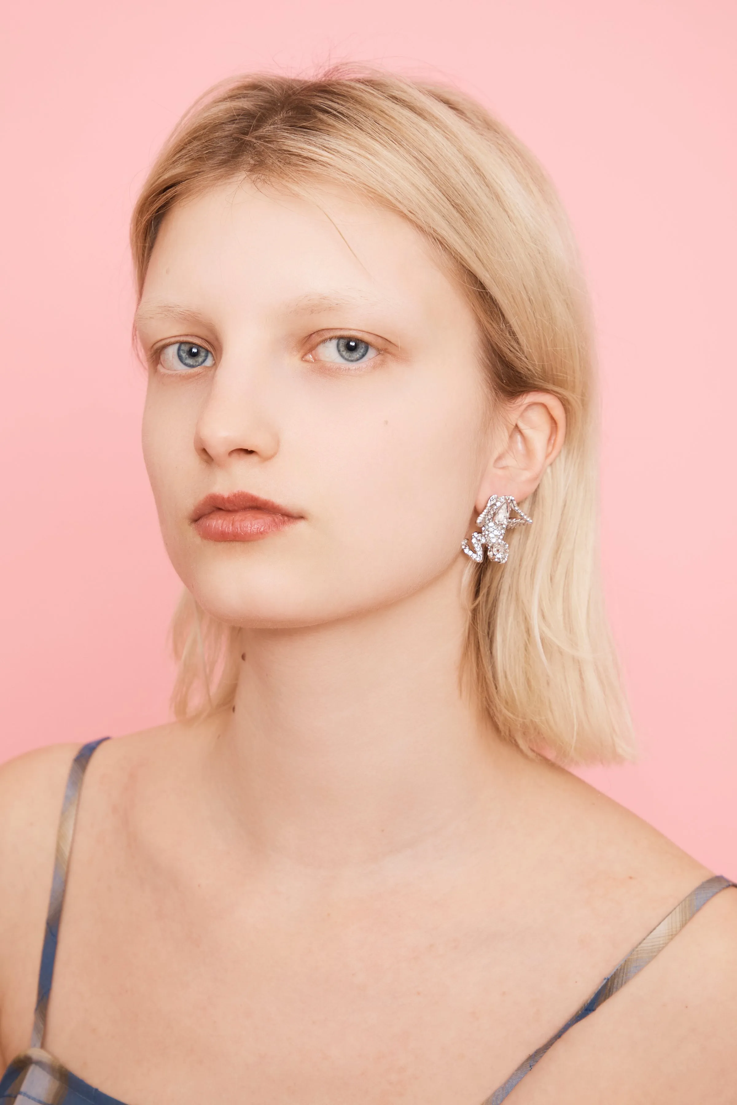 SILVER CLEAR MANTIS EARRINGS sold by Collina Strada product image thumbnail 2