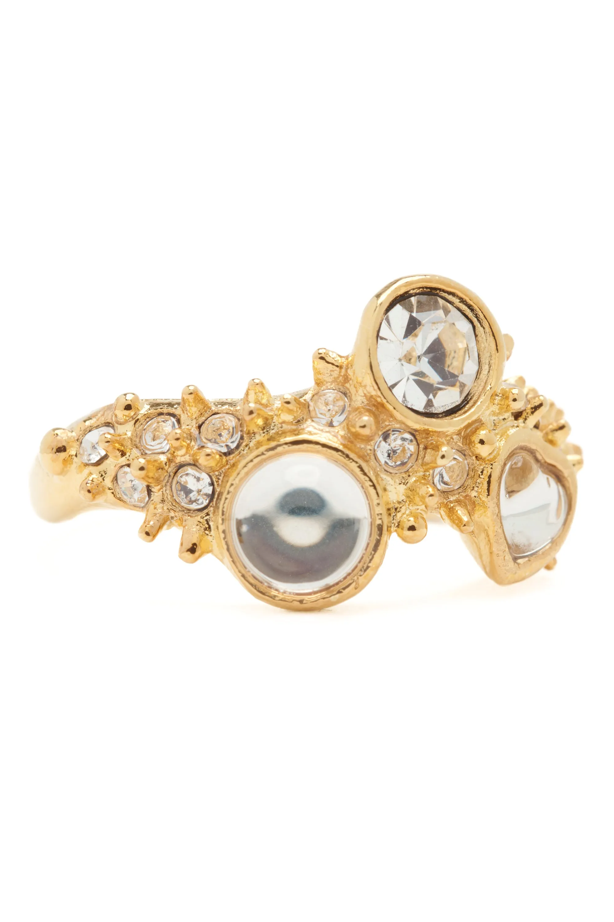 GOLD CLEAR FLORENCE SPIKE RING sold by Collina Strada product image thumbnail 2