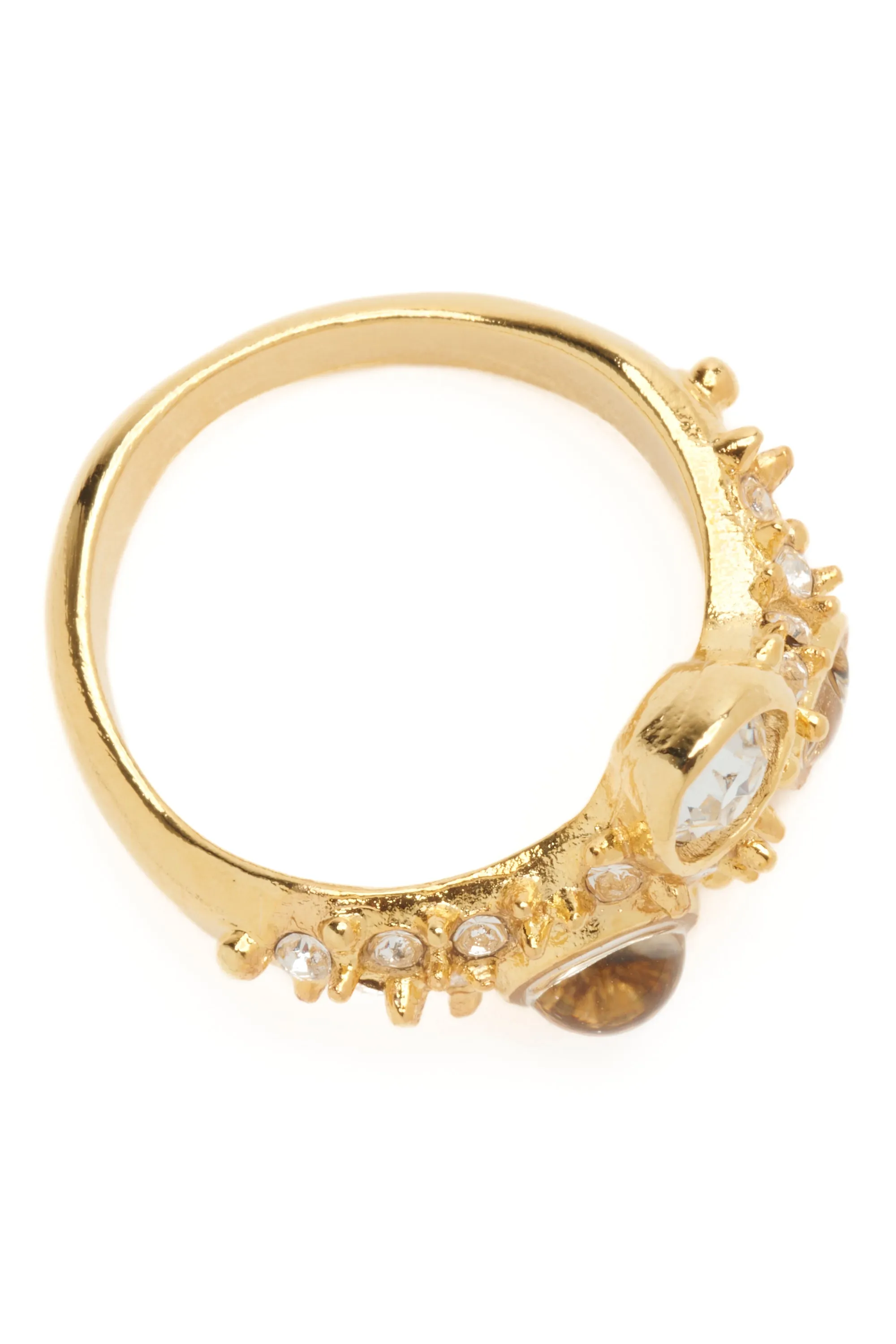 GOLD CLEAR FLORENCE SPIKE RING sold by Collina Strada product image thumbnail 3