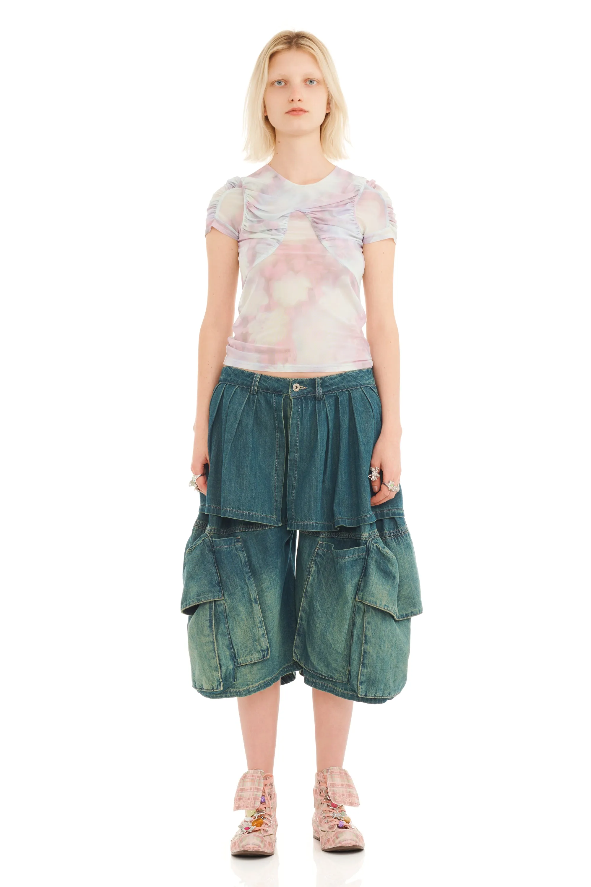 GREENWASH HAZEL CARGO SHORT sold by Collina Strada product image thumbnail 2