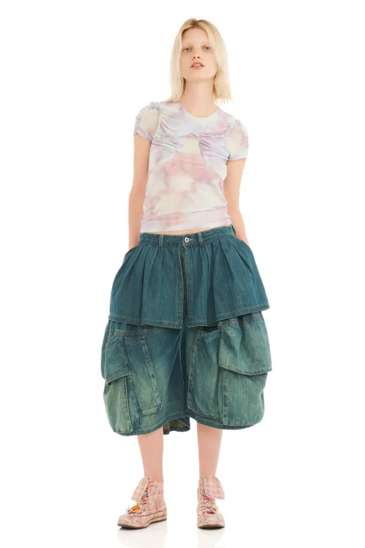 GREENWASH HAZEL CARGO SHORT made by Collina Strada
