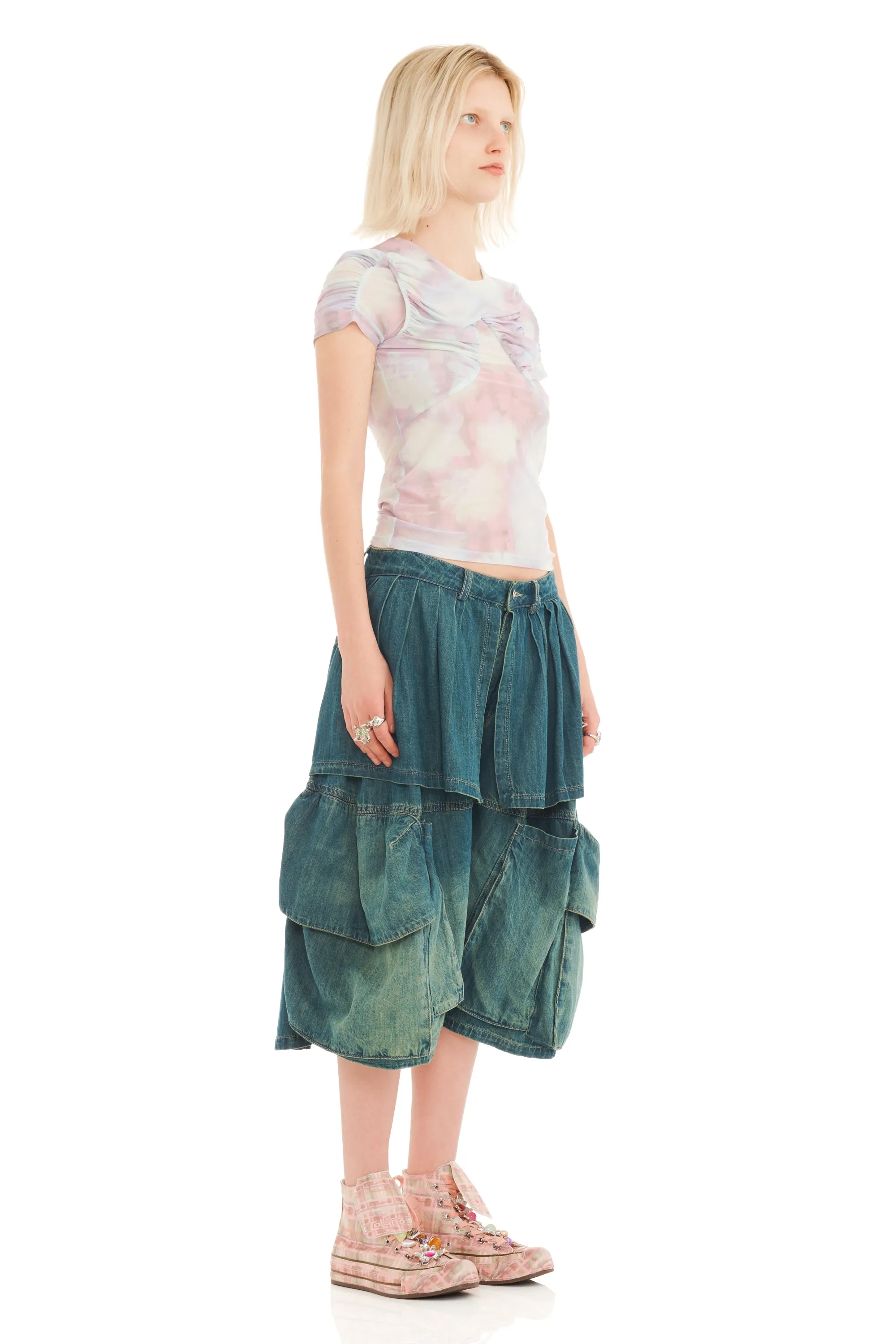 GREENWASH HAZEL CARGO SHORT sold by Collina Strada product image thumbnail 3