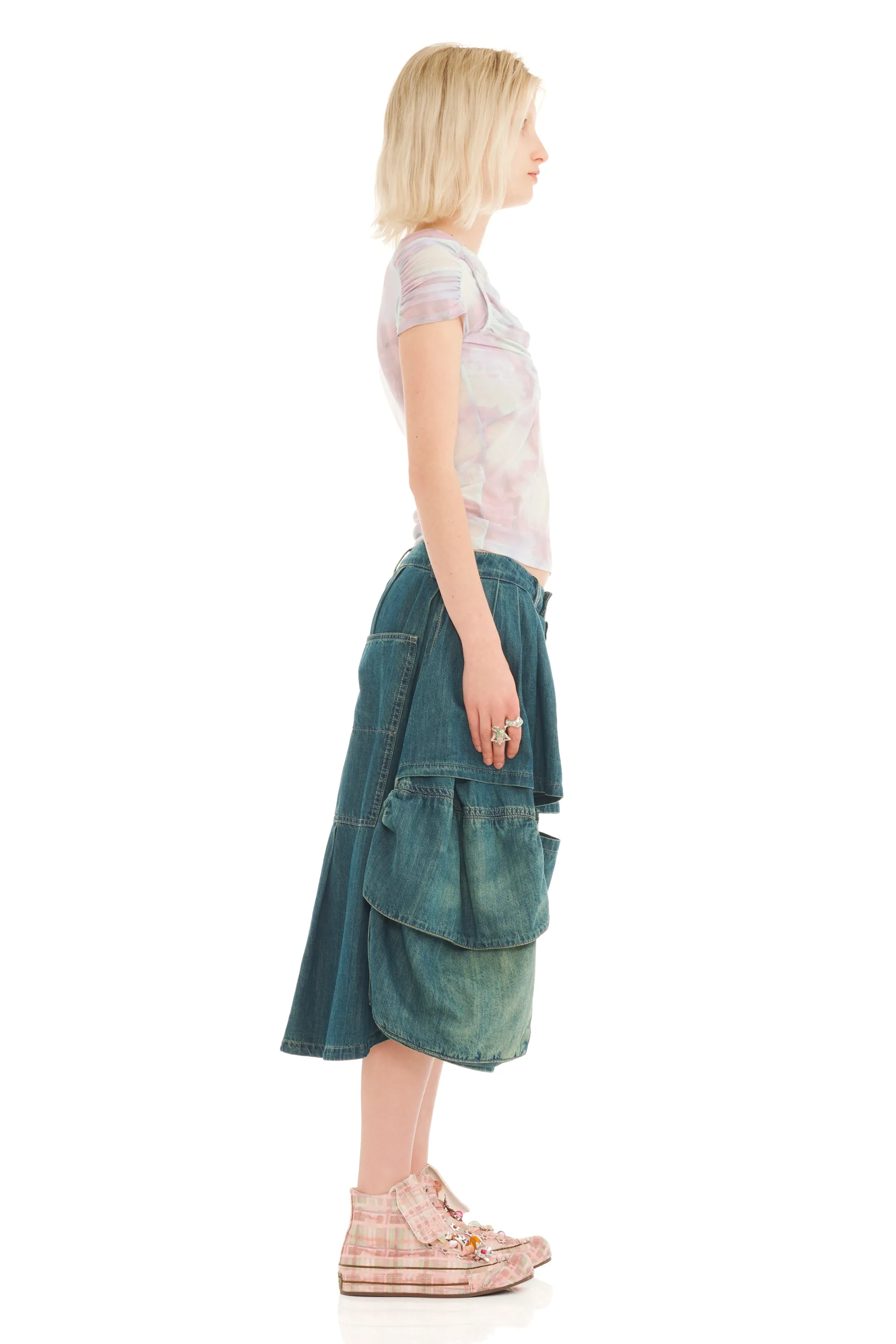 GREENWASH HAZEL CARGO SHORT sold by Collina Strada product image thumbnail 4