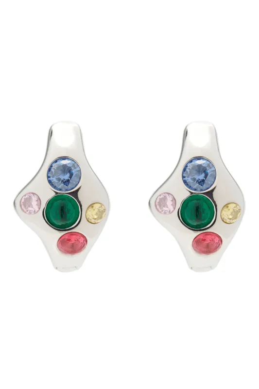 SILVER MULTI BAT EARRINGS made by Collina Strada