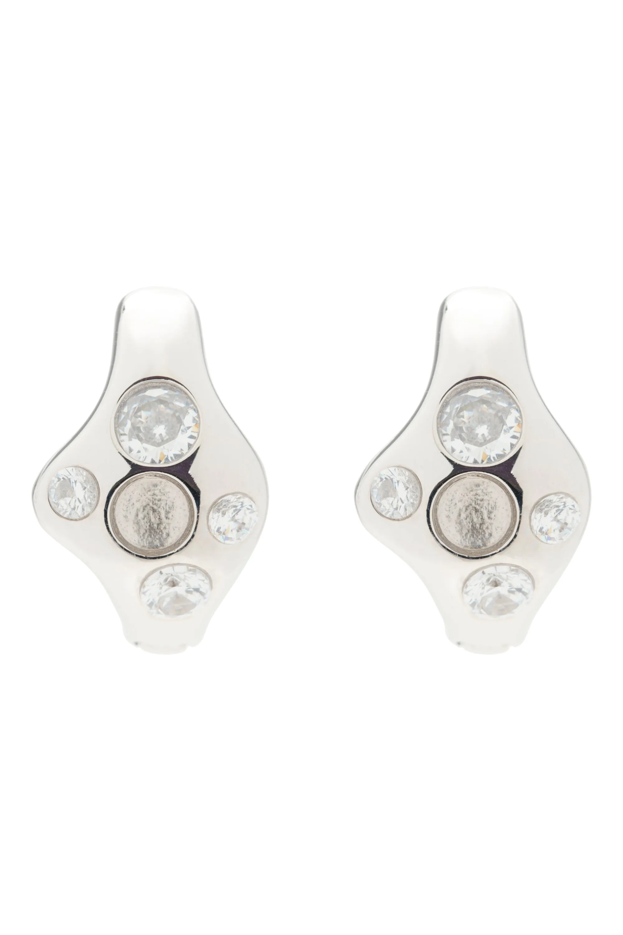 SILVER CLEAR BAT EARRINGS sold by Collina Strada