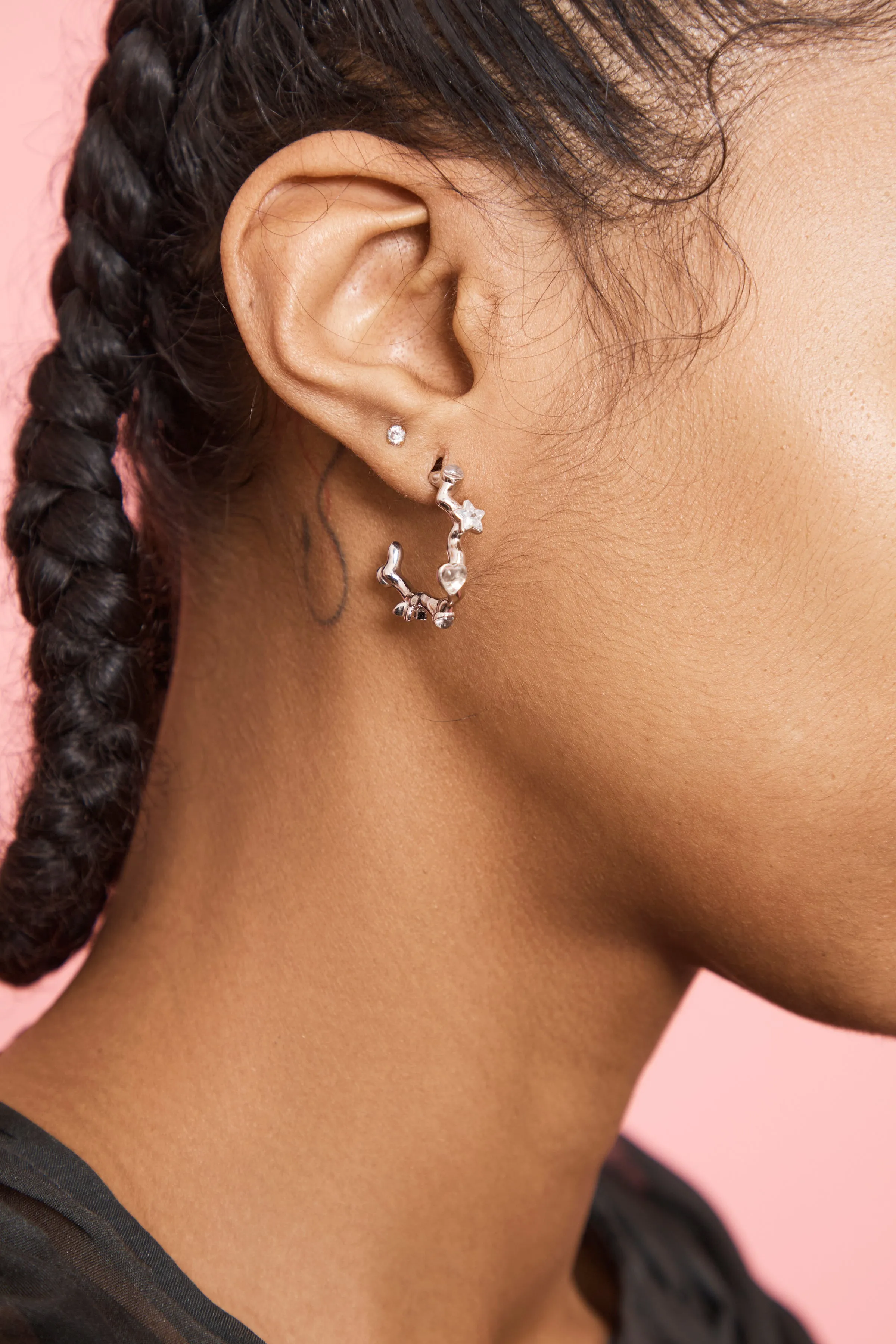 SILVER CLEAR FLORENCE EARRINGS sold by Collina Strada product image thumbnail 2