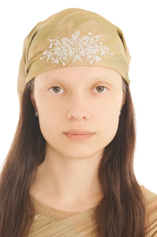 OLIVE GUA SHA PRINCESS FOULARD made by Collina Strada