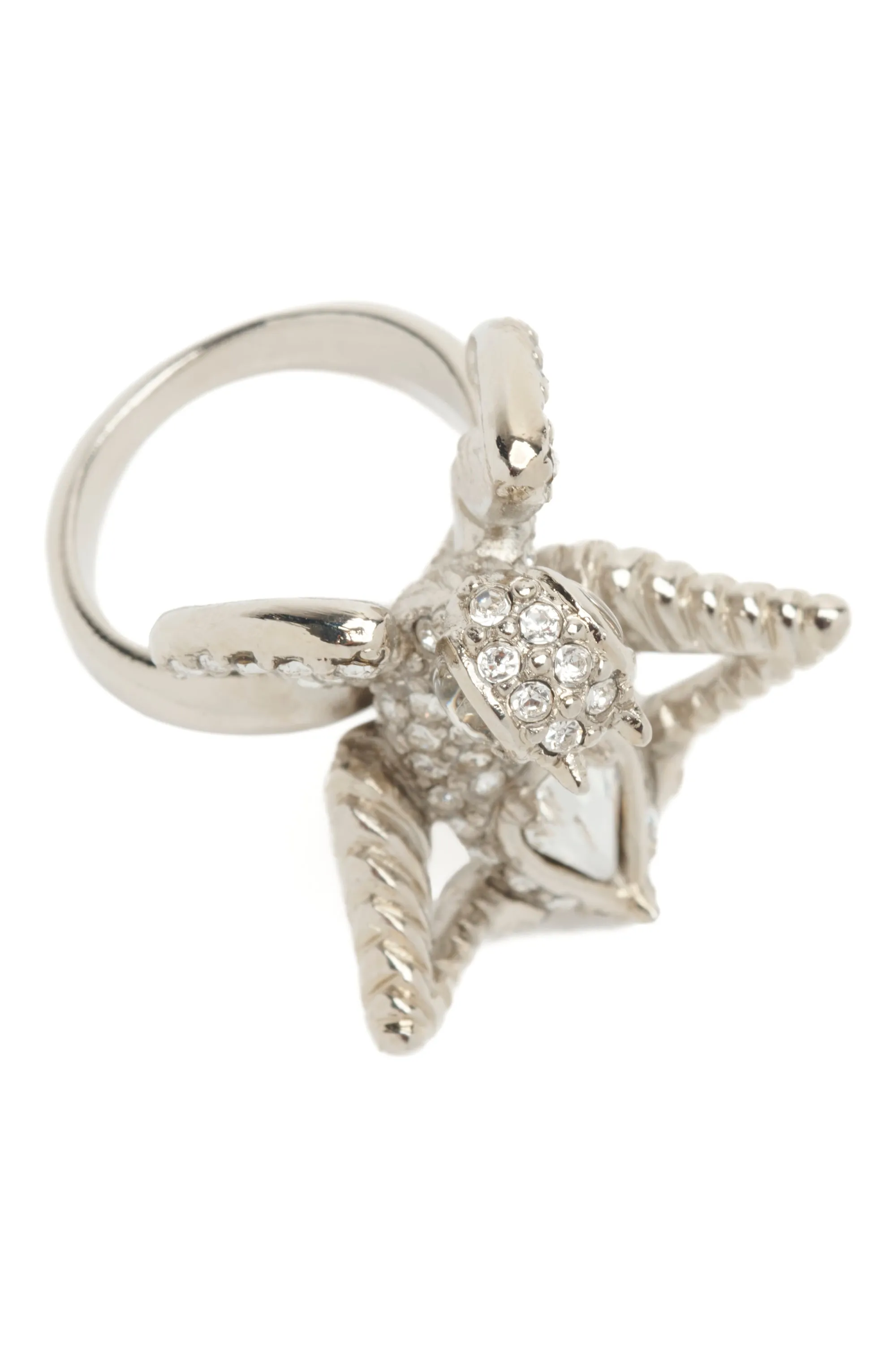 SILVER CLEAR MANTIS RING sold by Collina Strada product image thumbnail 4