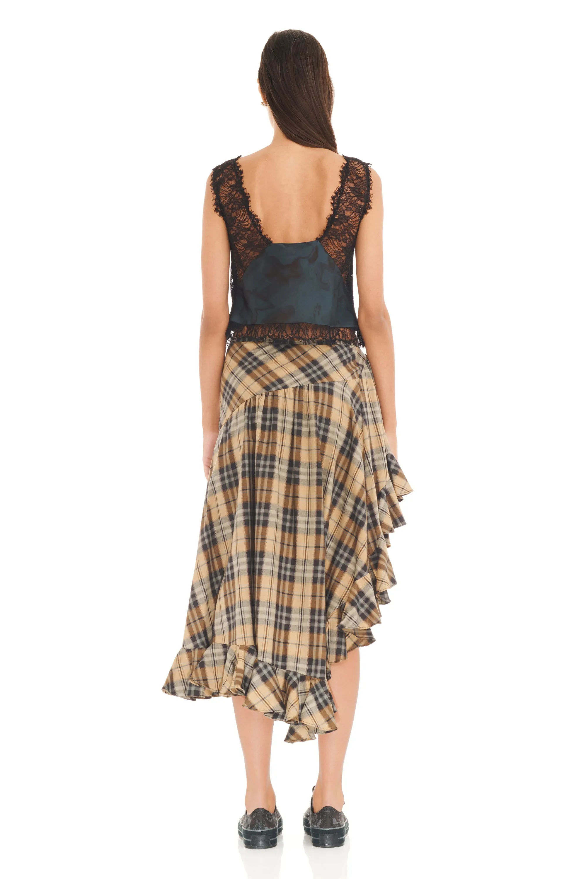 BLACK WATERCOLOR FLORAL RAINA TOP sold by Collina Strada product image thumbnail 3