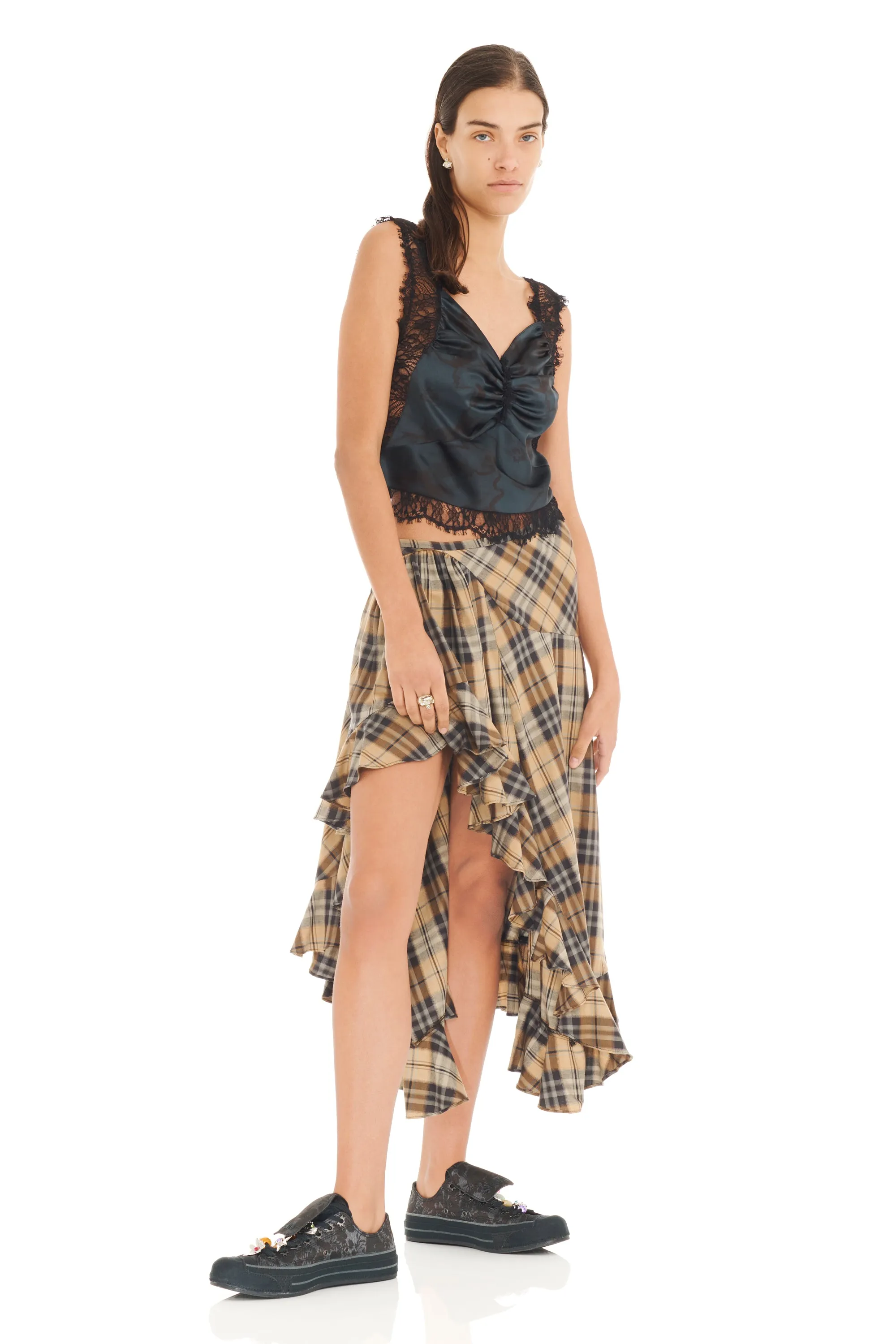 BLACK WATERCOLOR FLORAL RAINA TOP sold by Collina Strada product image thumbnail 2