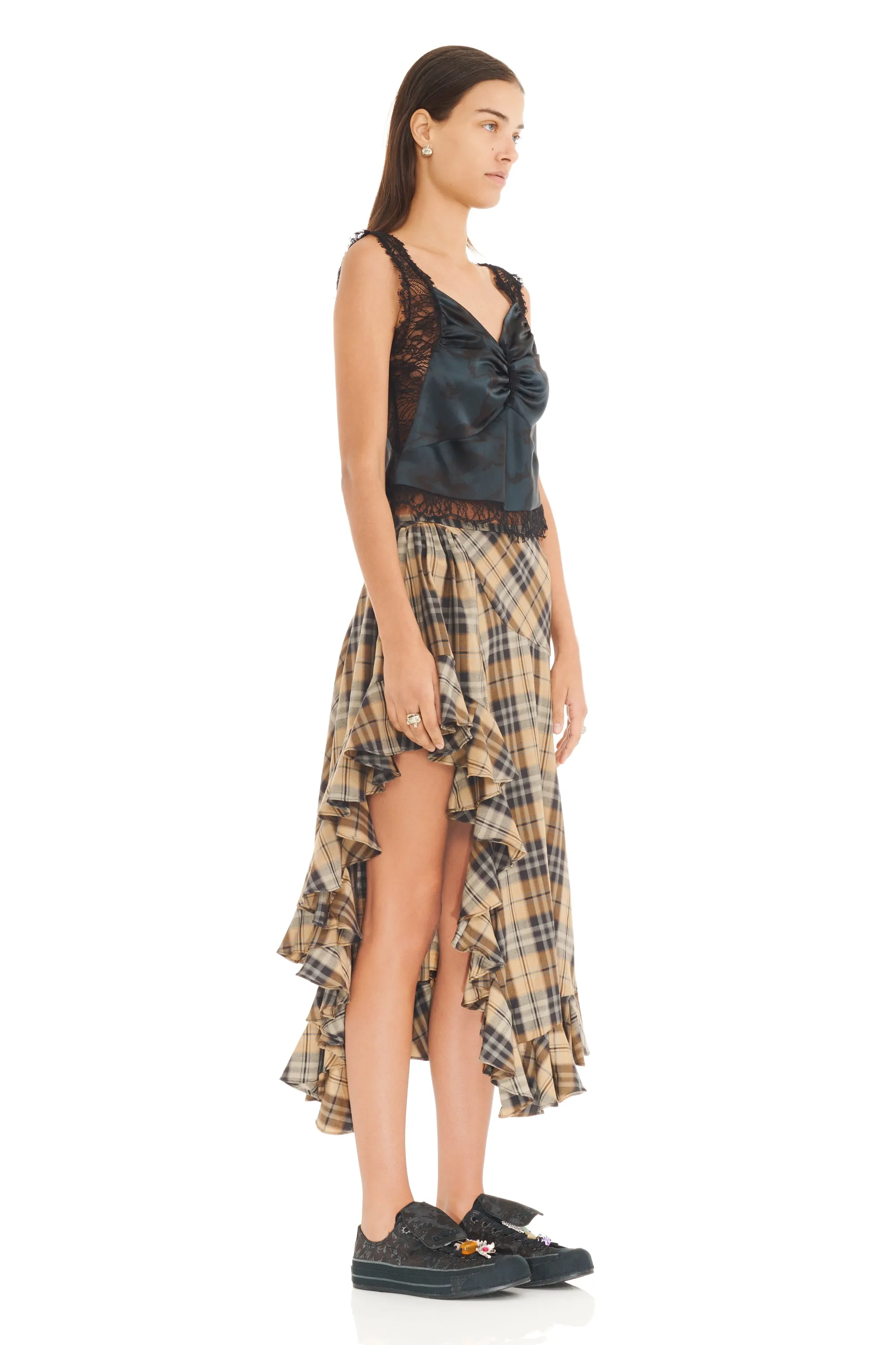 BLACK WATERCOLOR FLORAL RAINA TOP sold by Collina Strada product image thumbnail 5