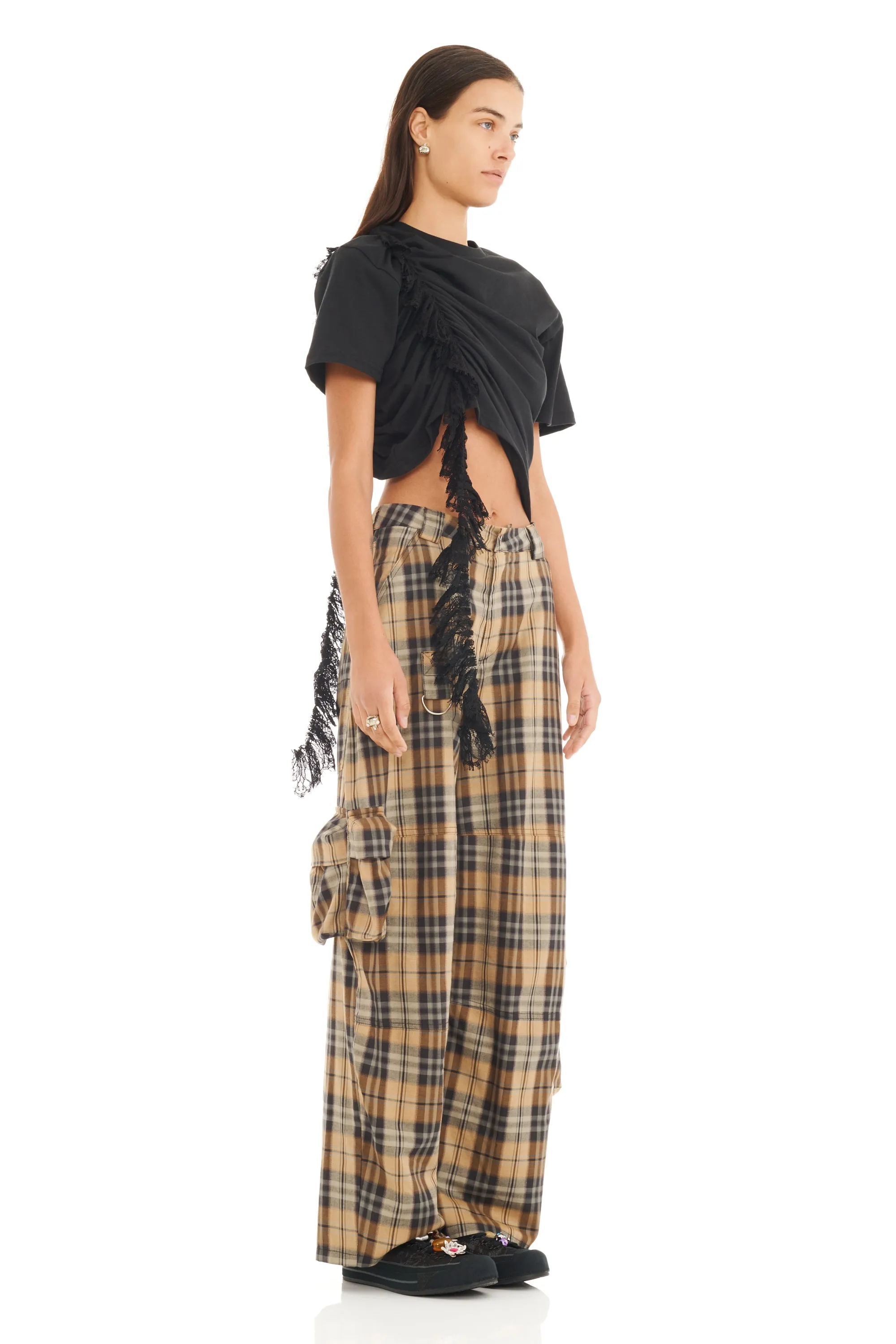 BLACK LACE AMARYLLIS DUO TEE sold by Collina Strada product image thumbnail 3