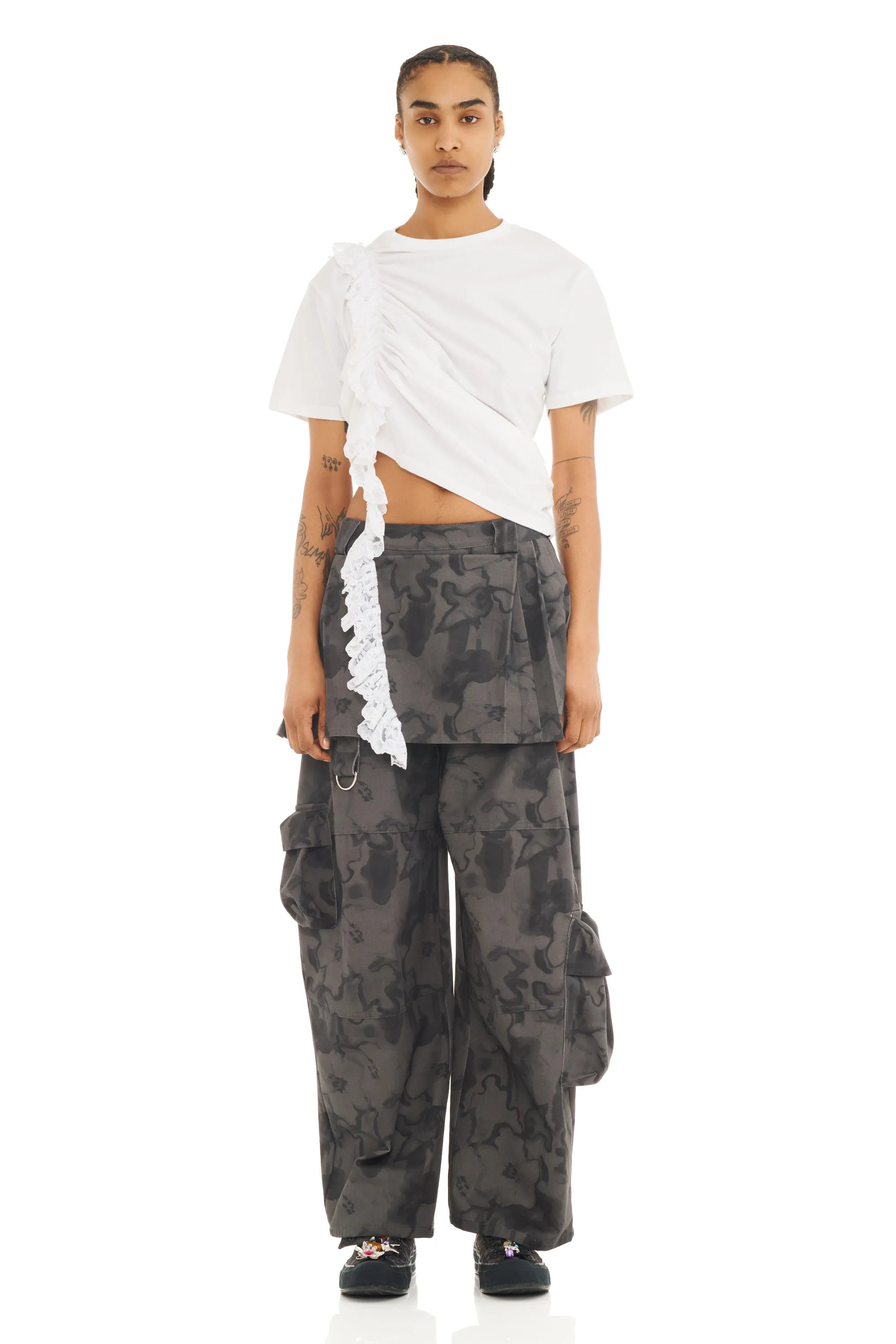 WHITE LACE AMARYLLIS DUO TEE sold by Collina Strada