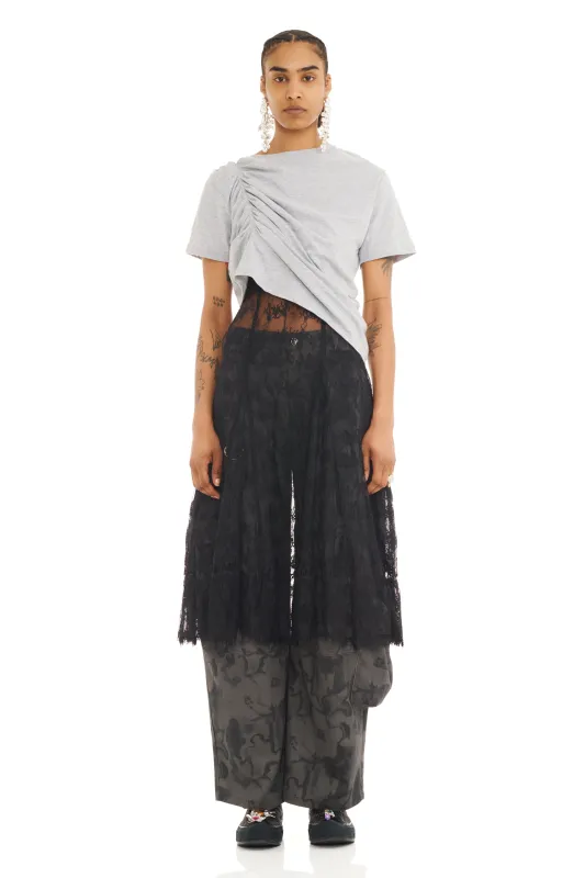 HEATHER GREY AMARYLLIS DUO TEE made by Collina Strada